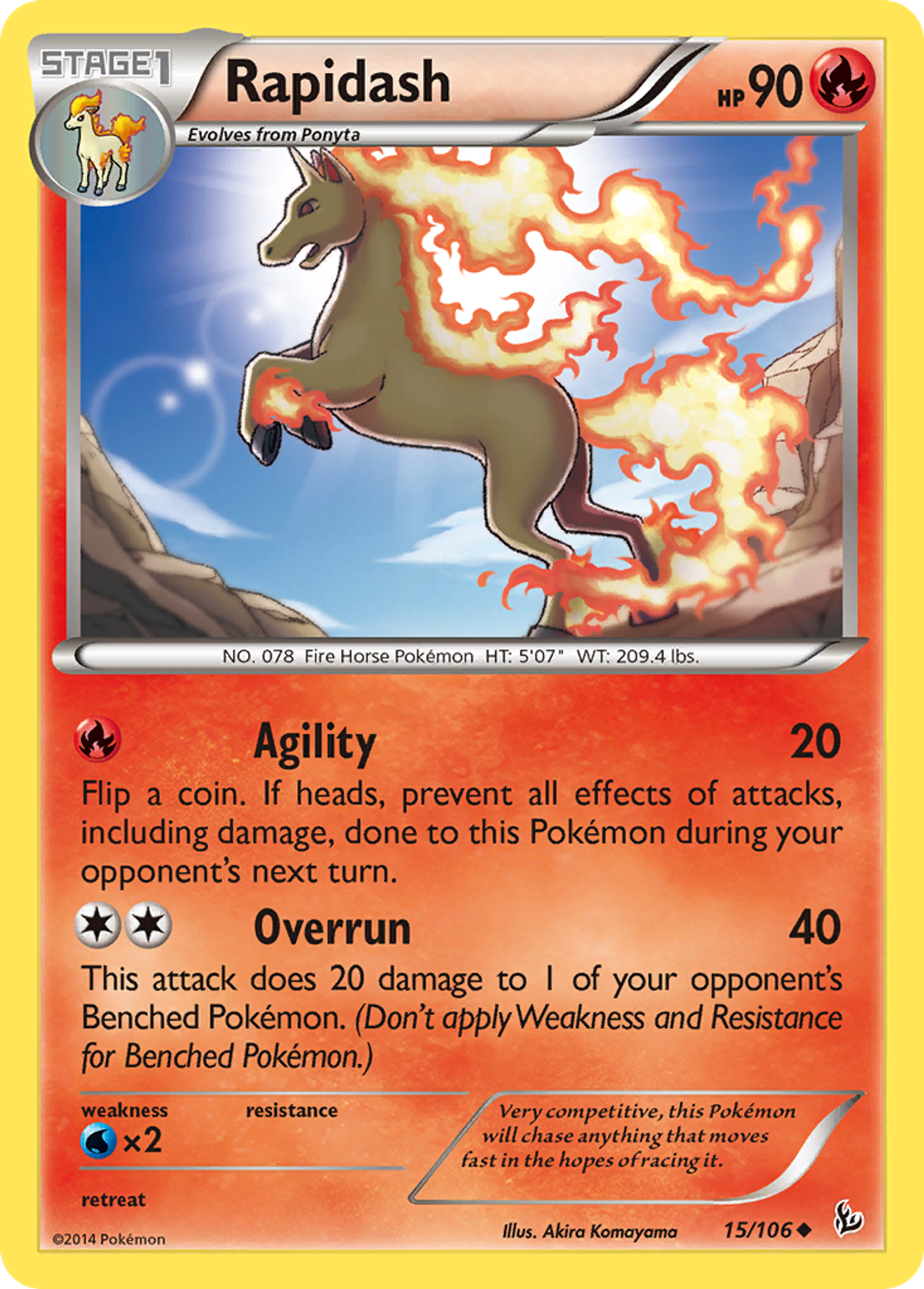 Rapidash — XY - Flashfire — Pokemon