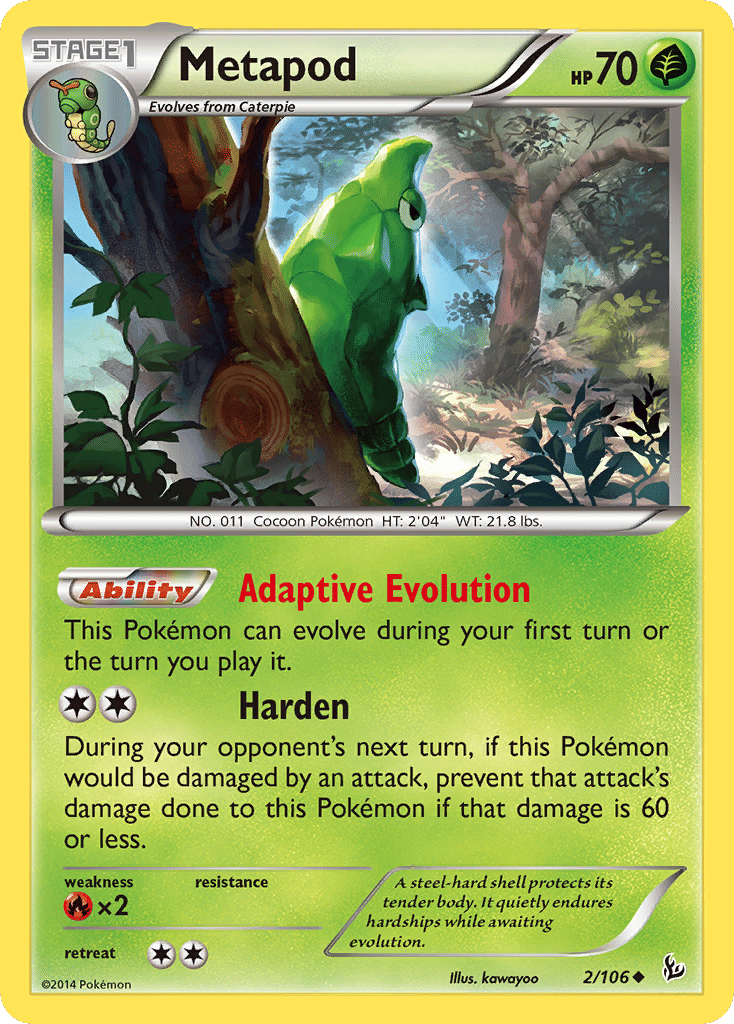 Metapod — XY - Flashfire — Pokemon
