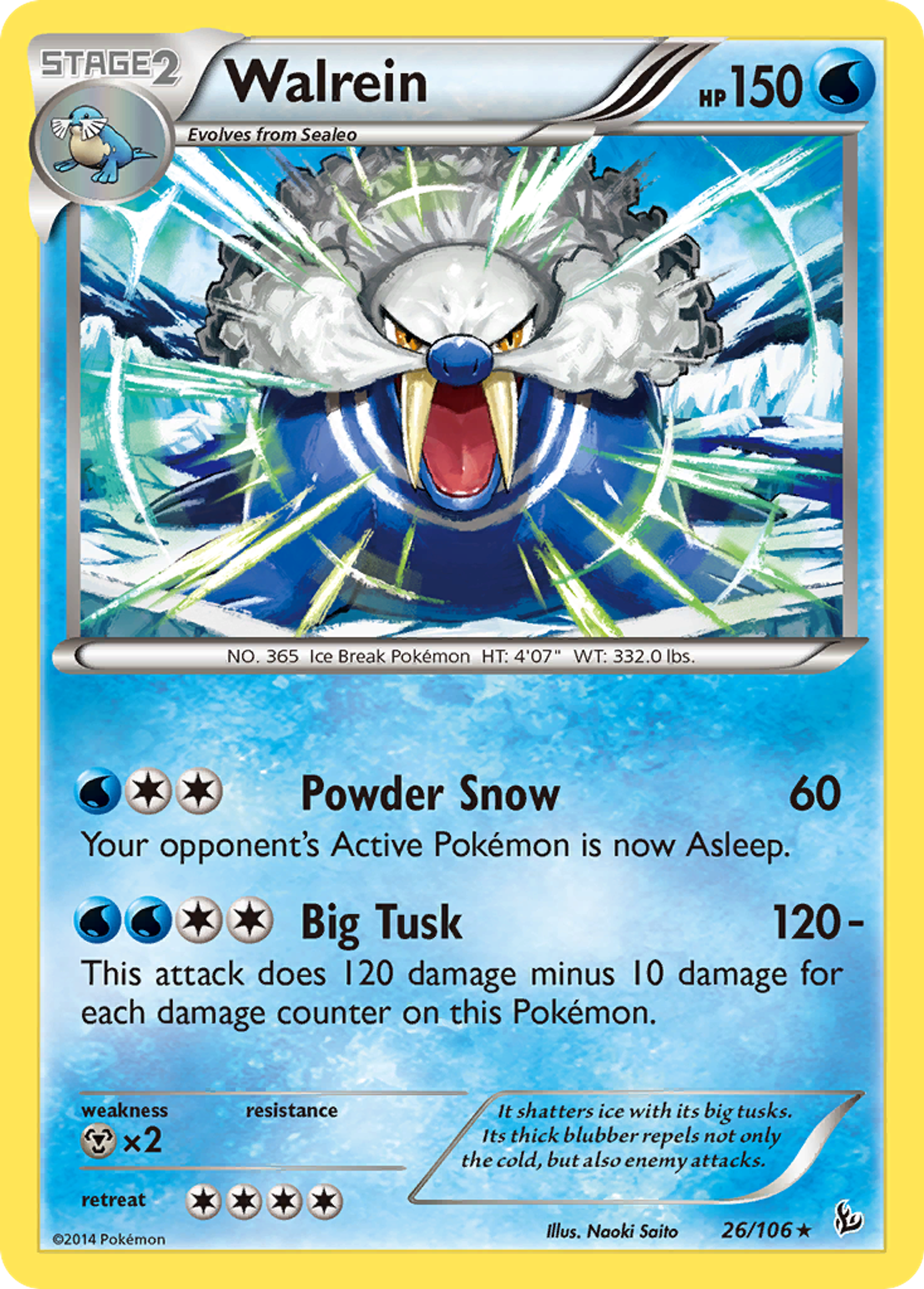 Walrein — XY - Flashfire — Pokemon