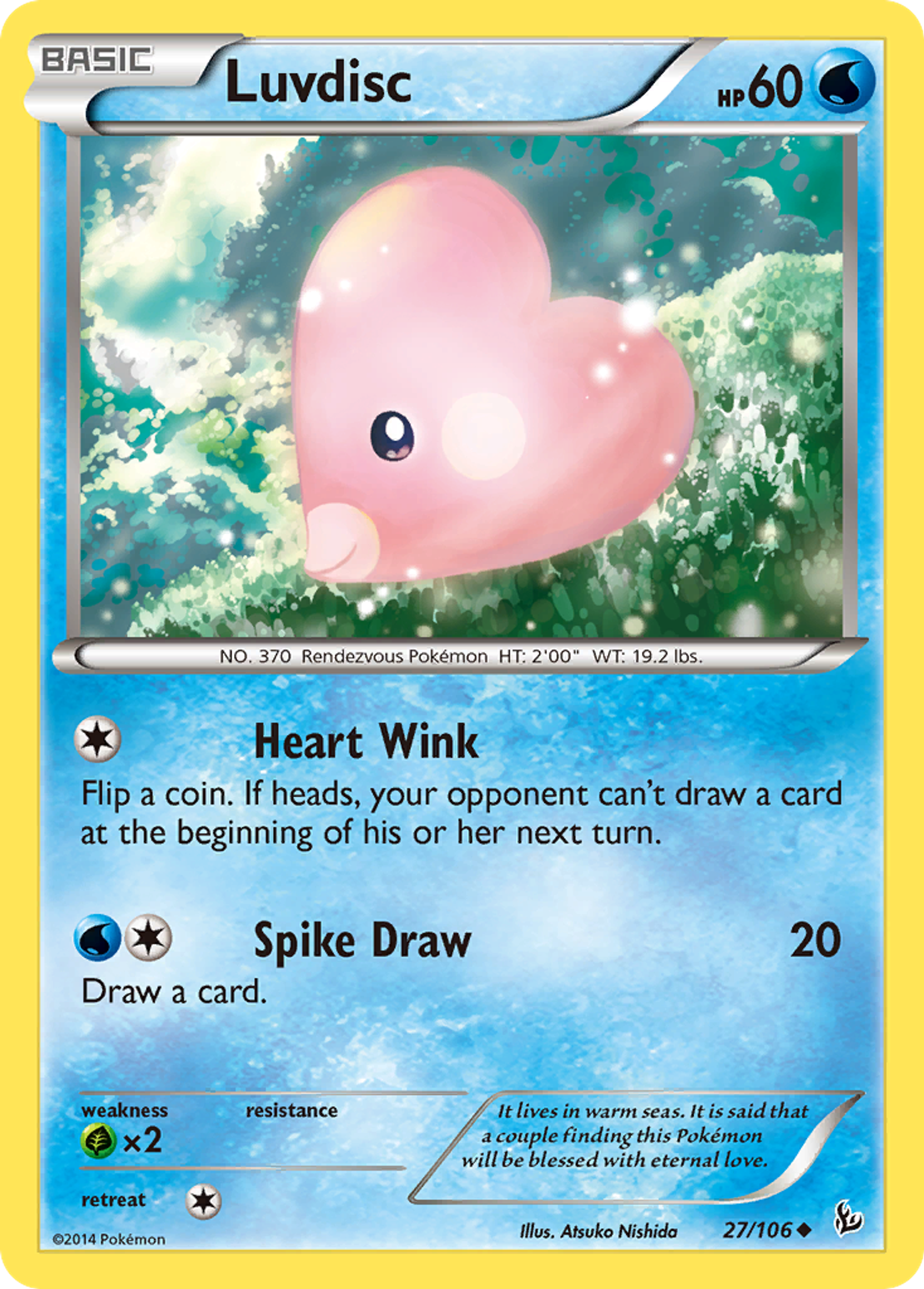 Luvdisc — XY - Flashfire — Pokemon