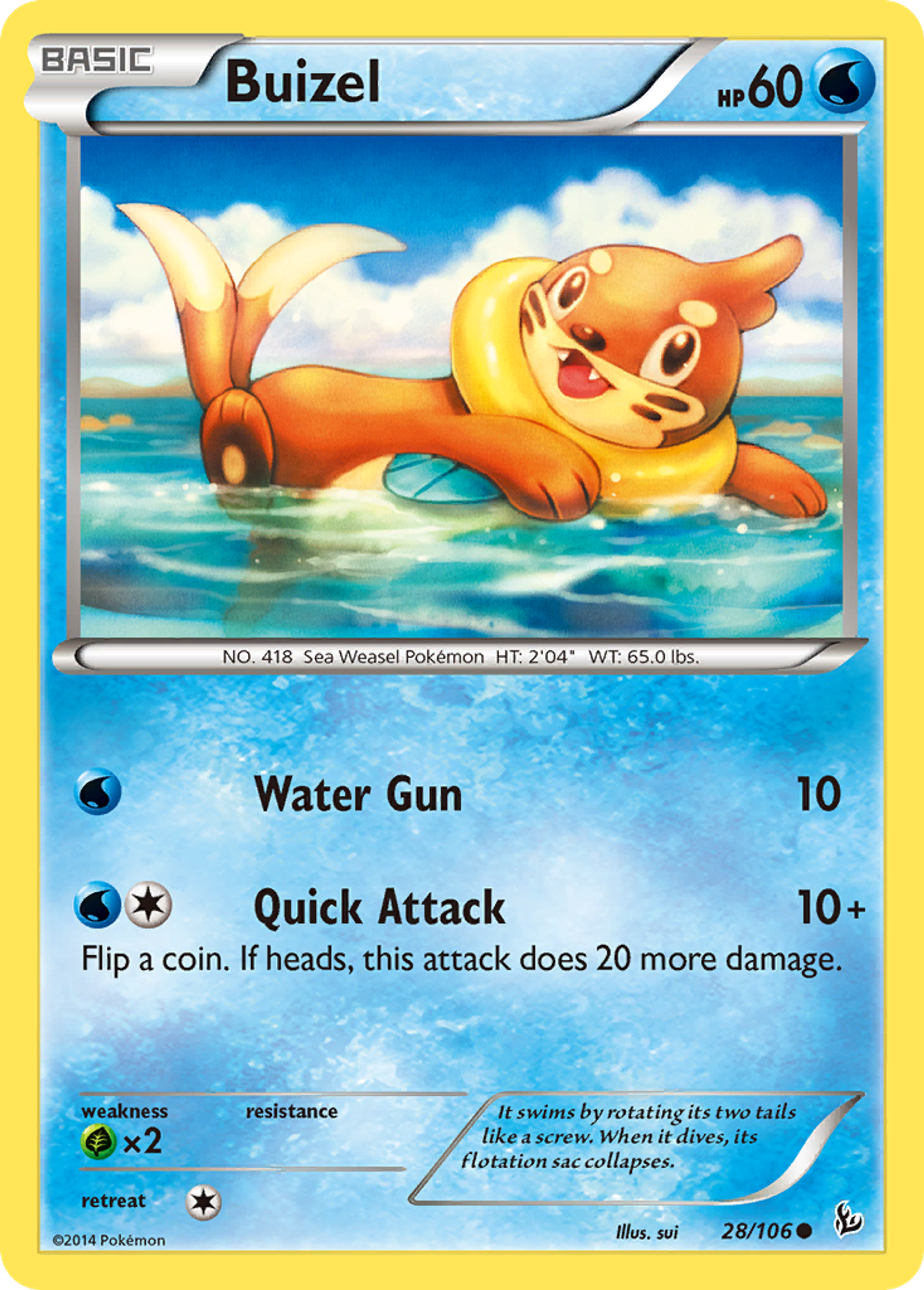 Buizel — XY - Flashfire — Pokemon