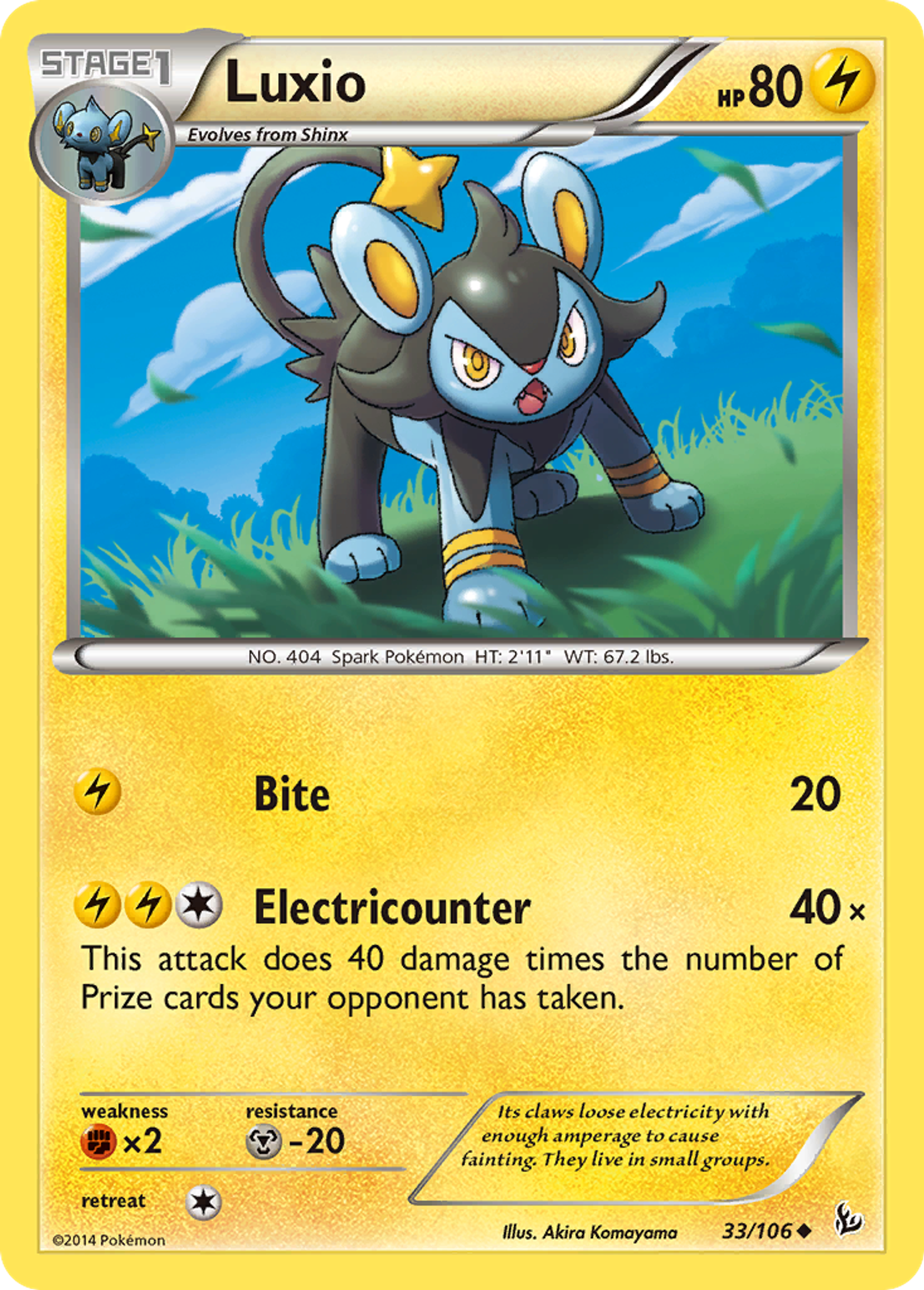 Luxio — XY - Flashfire — Pokémon