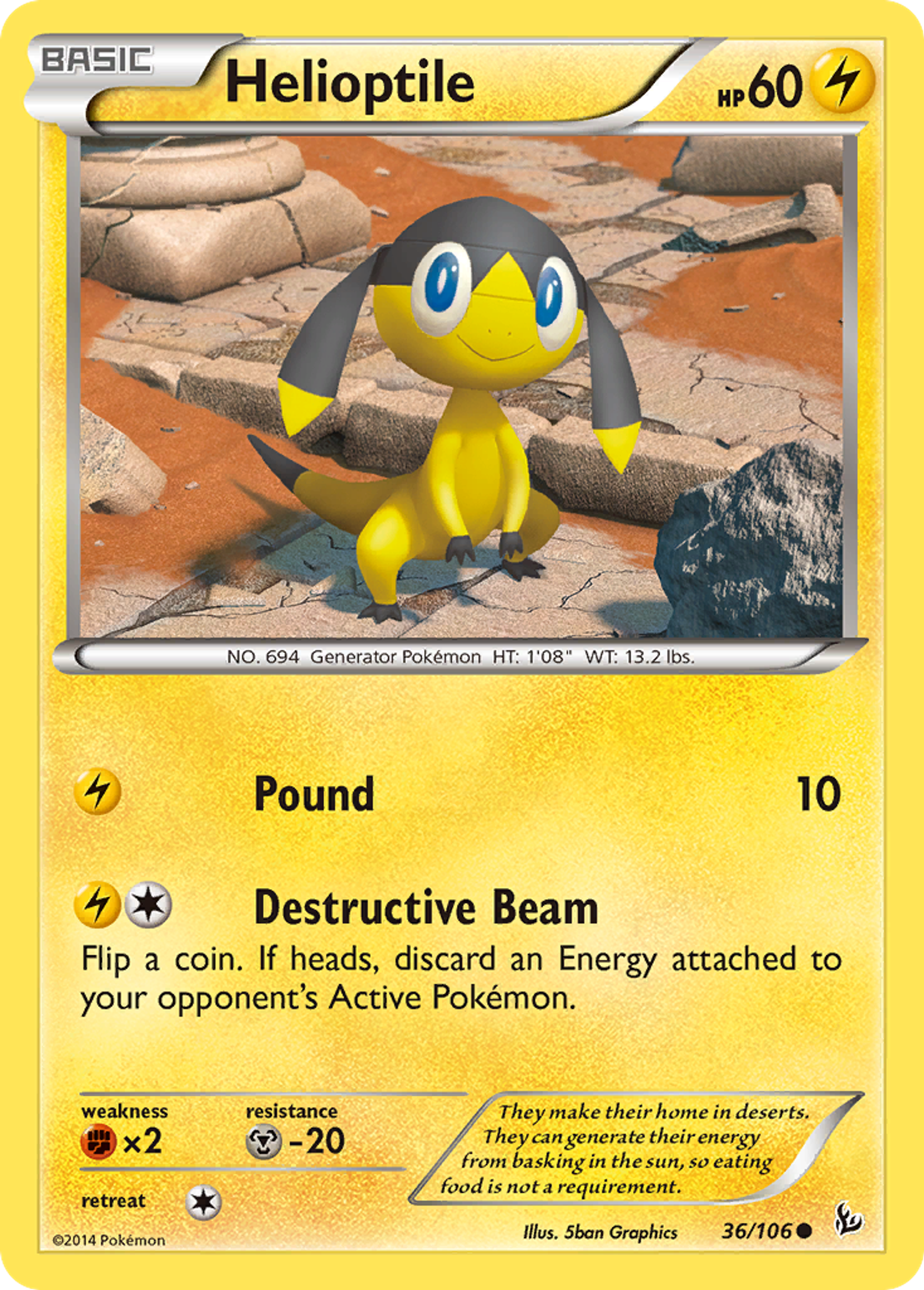 Helioptile — XY - Flashfire — Pokemon