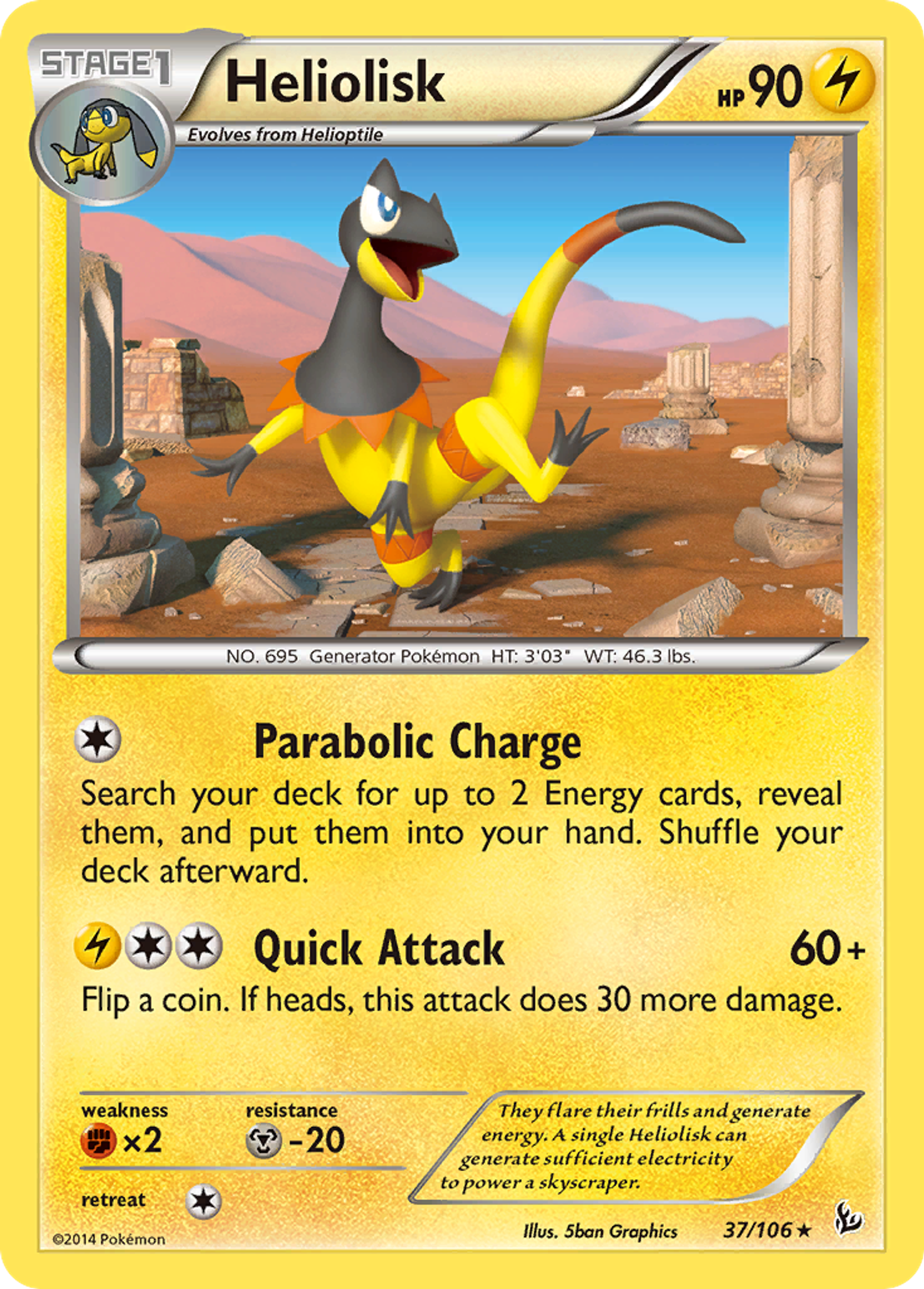 Heliolisk — XY - Flashfire — Pokemon