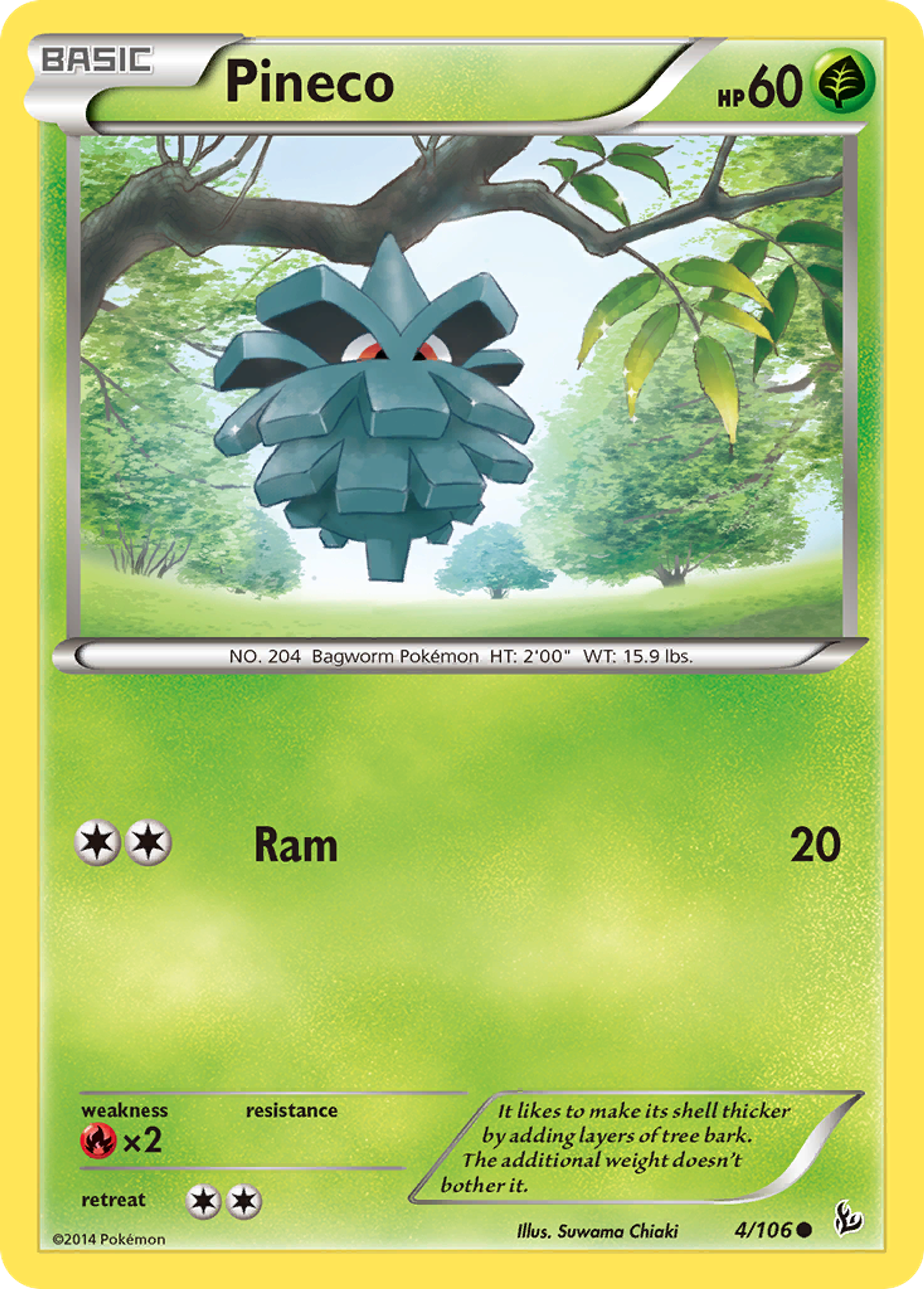 Pineco — XY - Flashfire — Pokemon