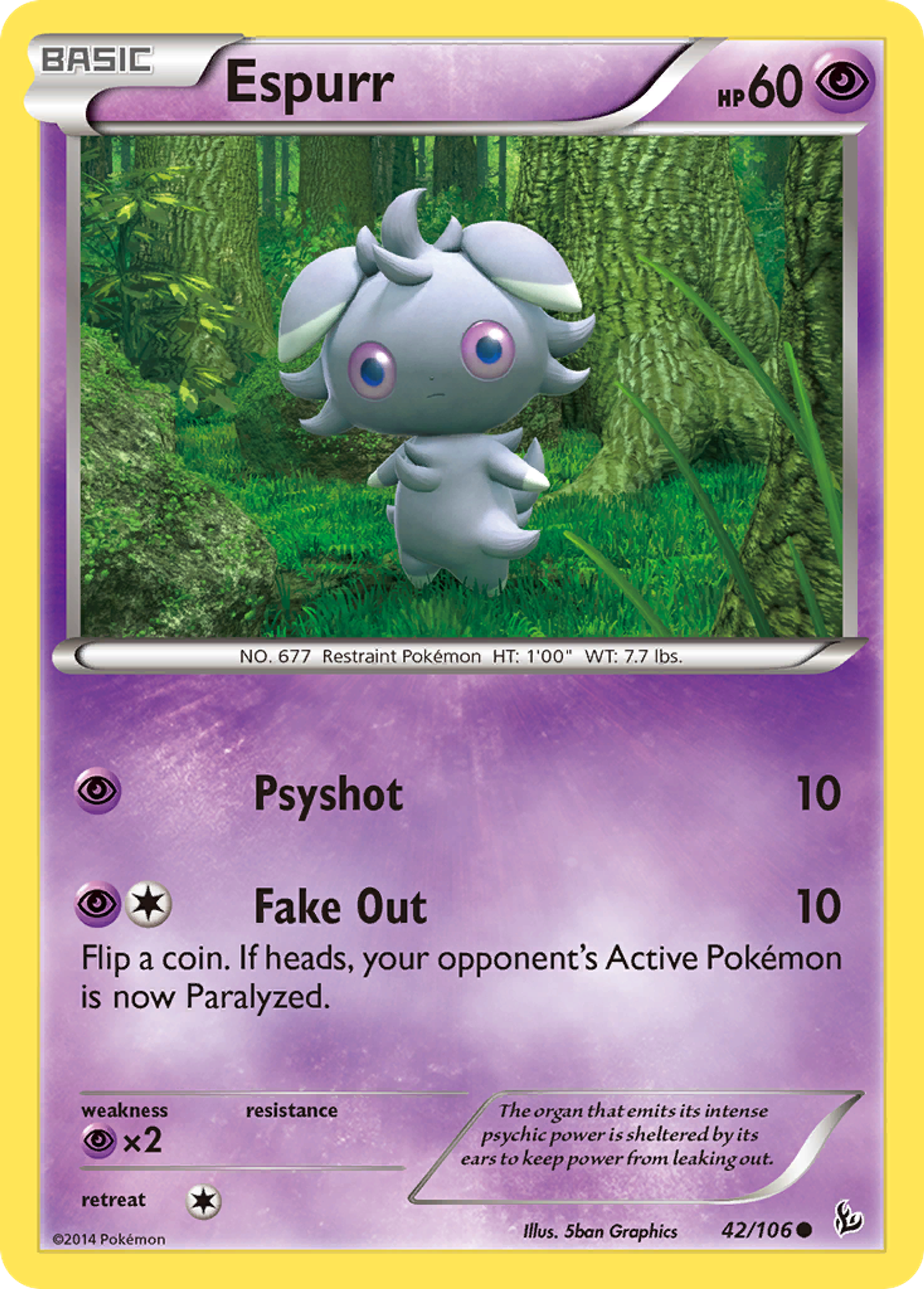 Espurr — XY - Flashfire — Pokemon
