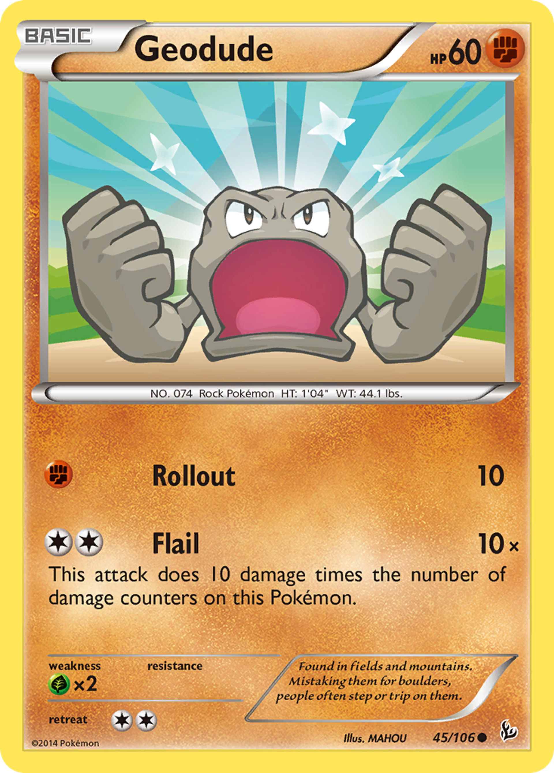 Geodude — XY - Flashfire — Pokemon