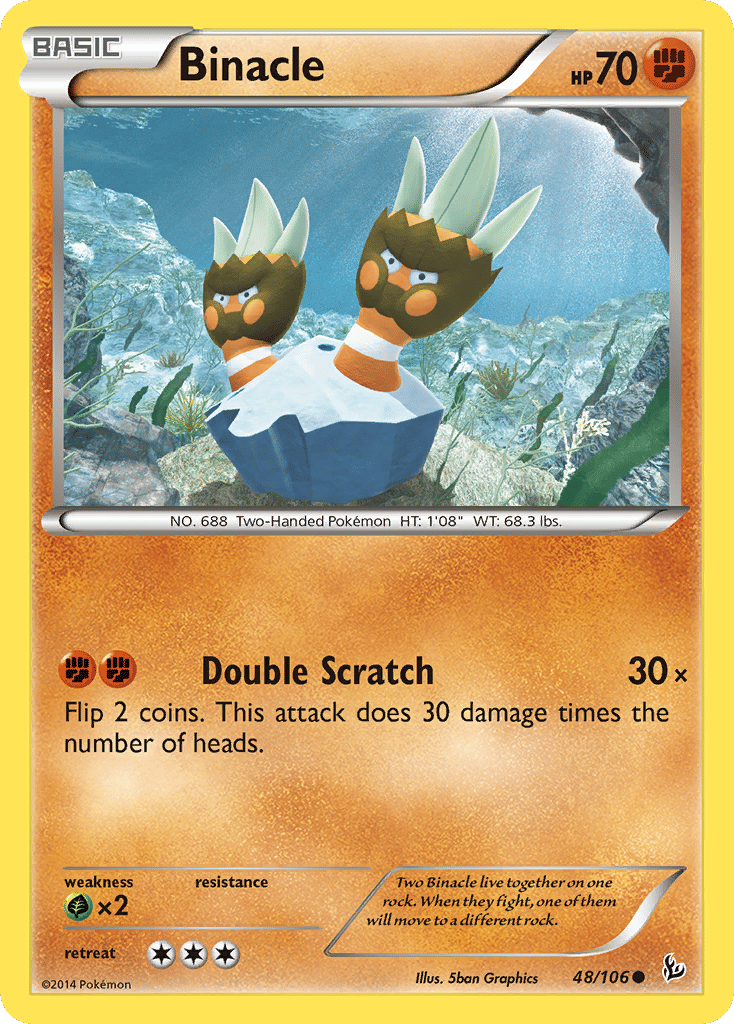 Binacle — XY - Flashfire — Pokemon