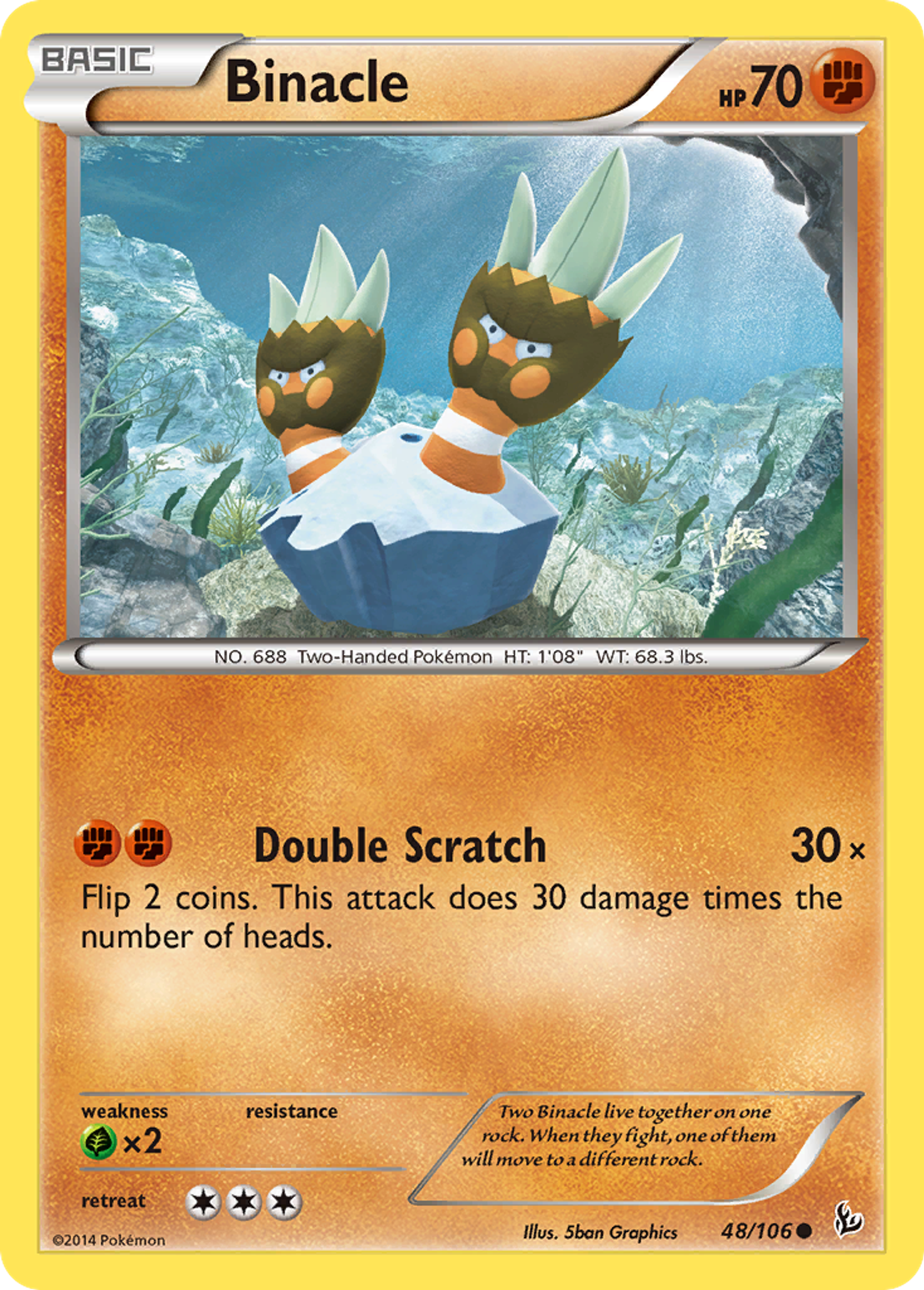 Binacle — XY - Flashfire — Pokemon