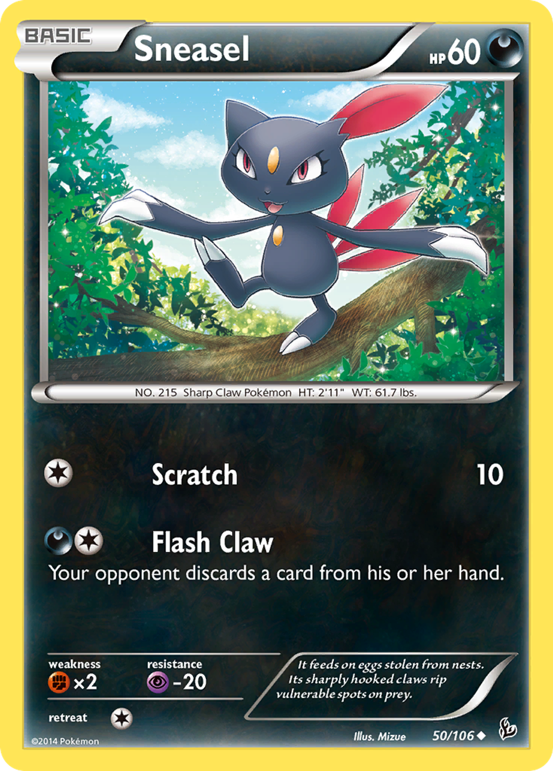Sneasel — XY - Flashfire — Pokemon