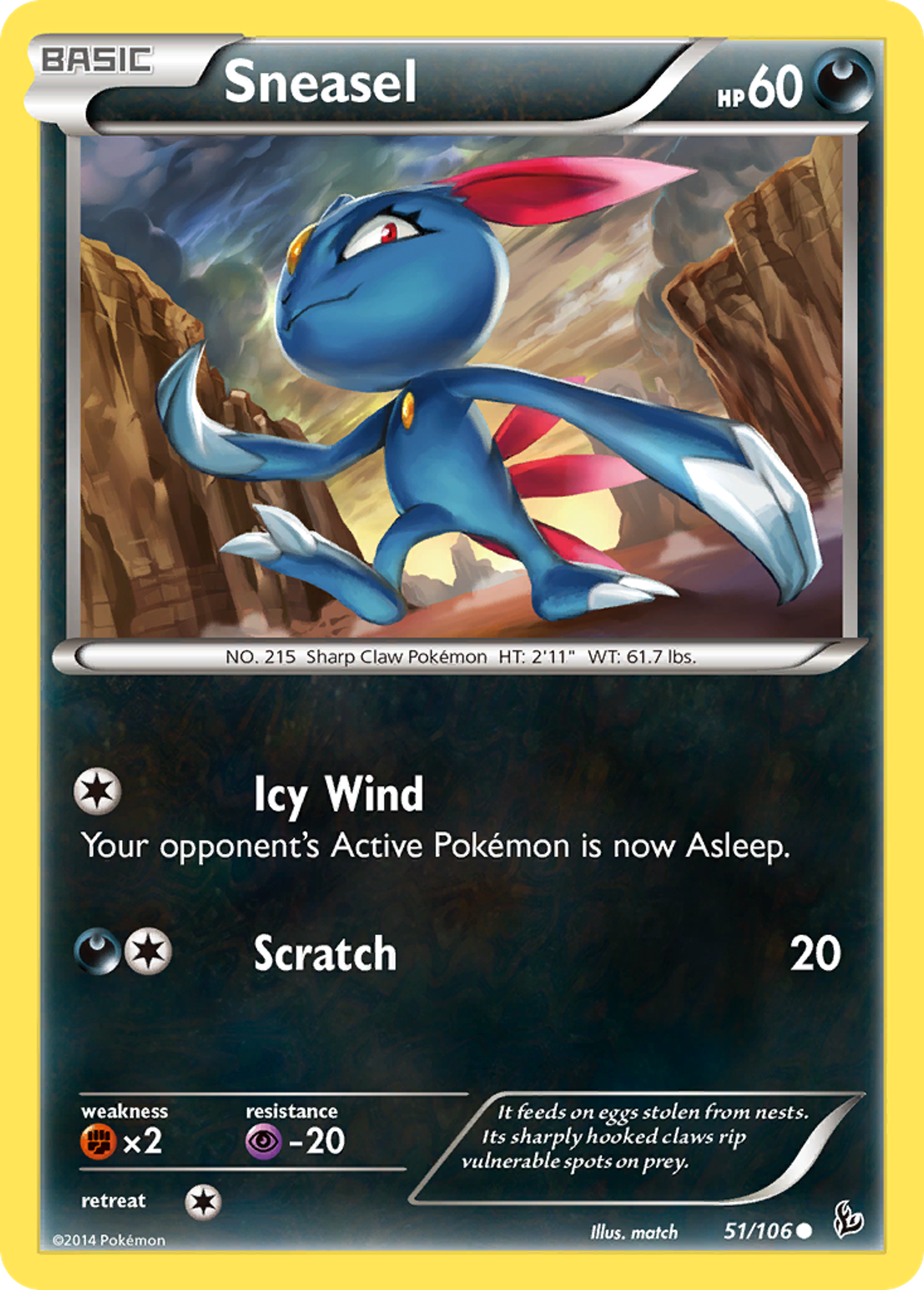 Sneasel — XY - Flashfire — Pokemon
