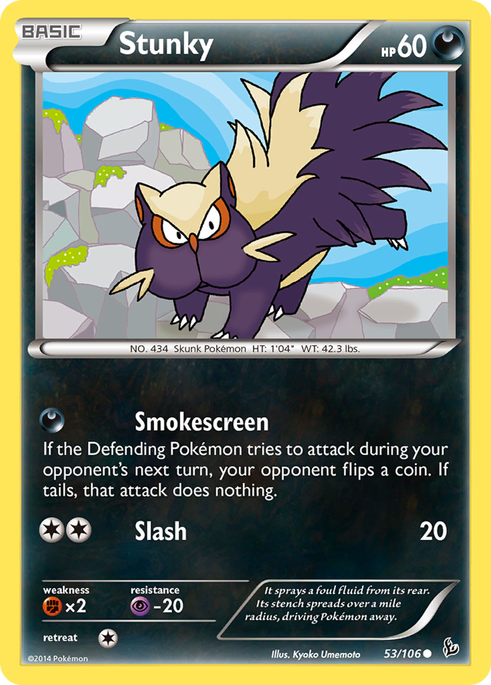 Stunky — XY - Flashfire — Pokemon