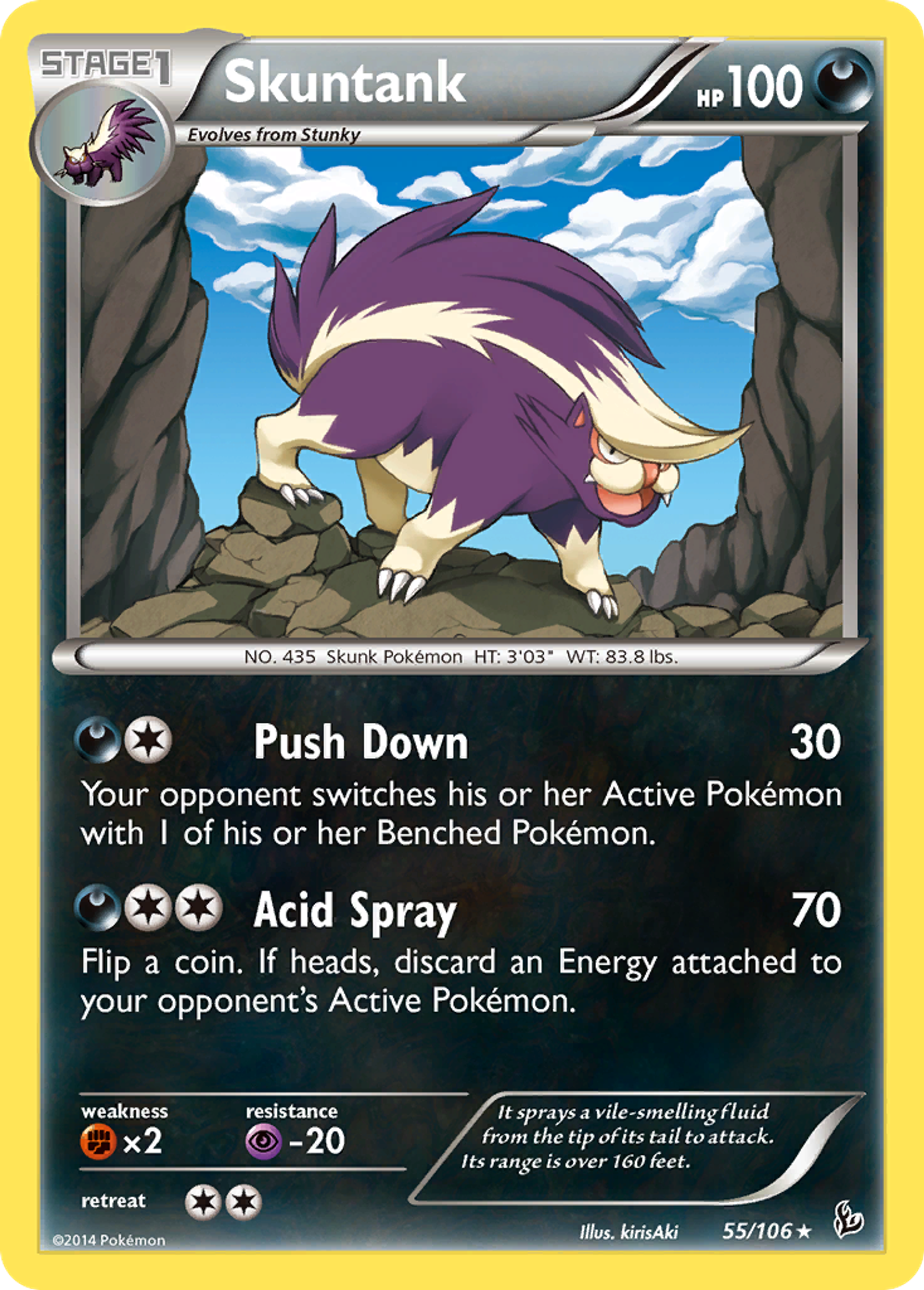 Skuntank — XY - Flashfire — Pokemon