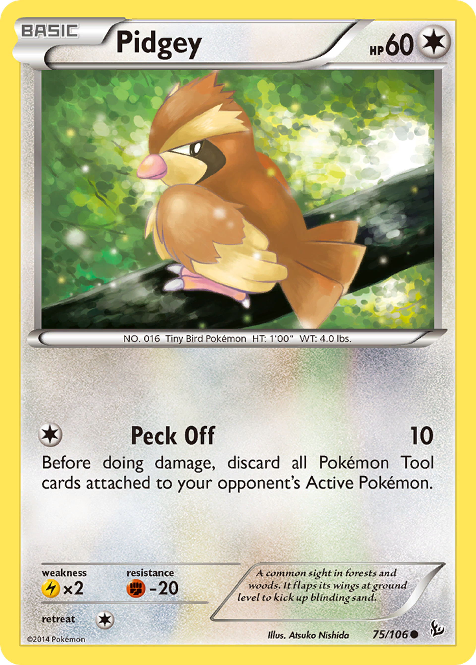 Pidgey — XY - Flashfire — Pokemon
