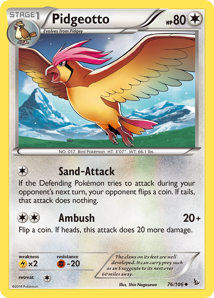 Pidgeotto — XY - Flashfire — Pokemon