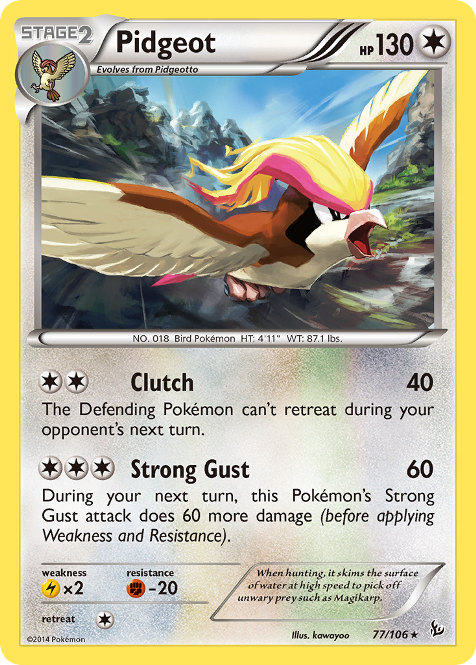 Pidgeot — XY - Flashfire — Pokemon