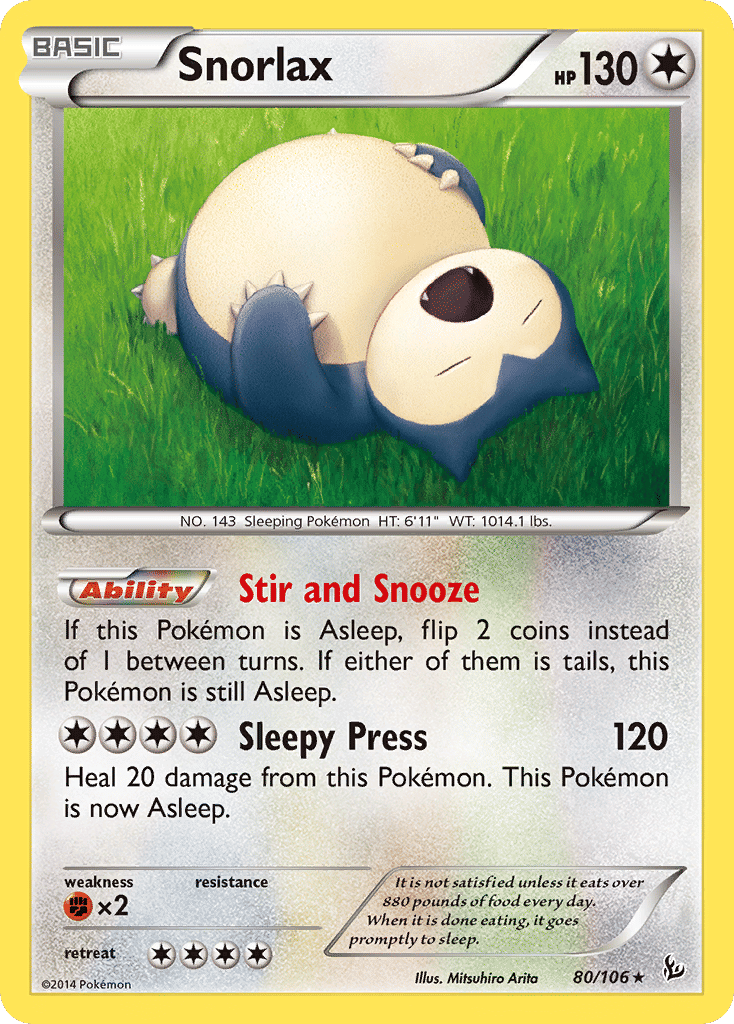 Snorlax — XY - Flashfire — Pokémon
