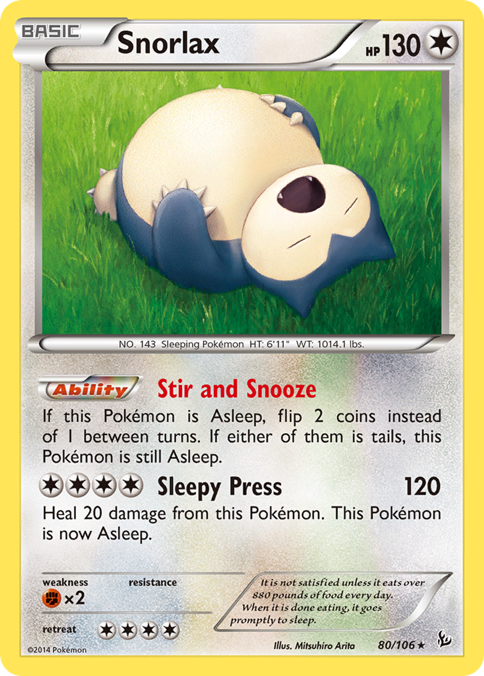 Snorlax — XY - Flashfire — Pokemon