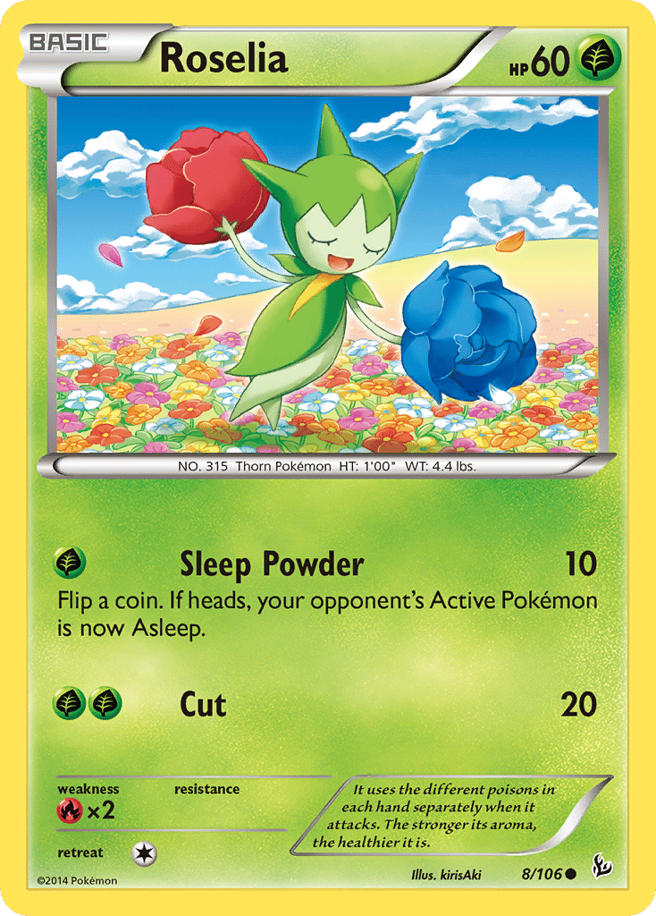 Roselia — XY - Flashfire — Pokemon