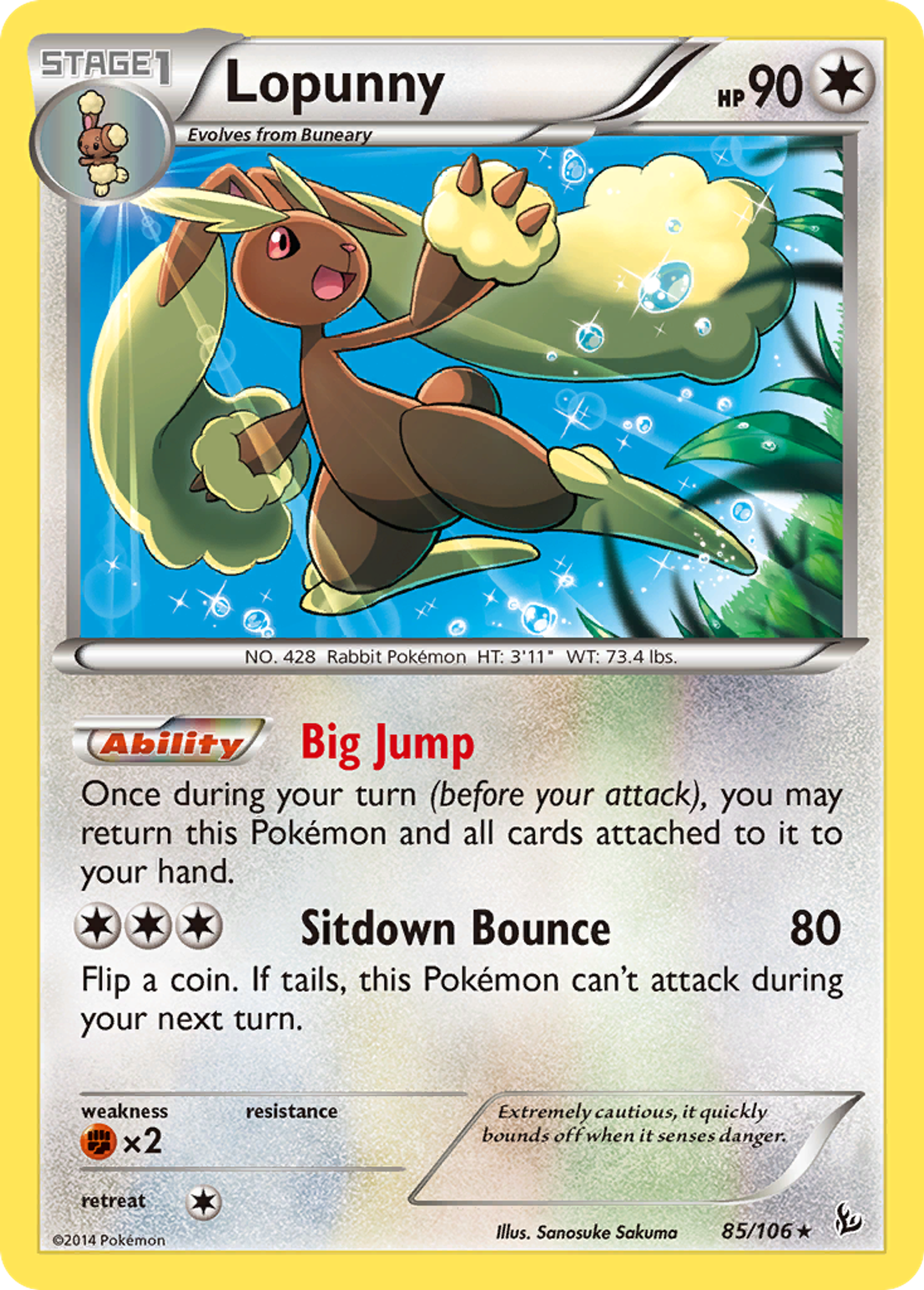 Lopunny — XY - Flashfire — Pokemon