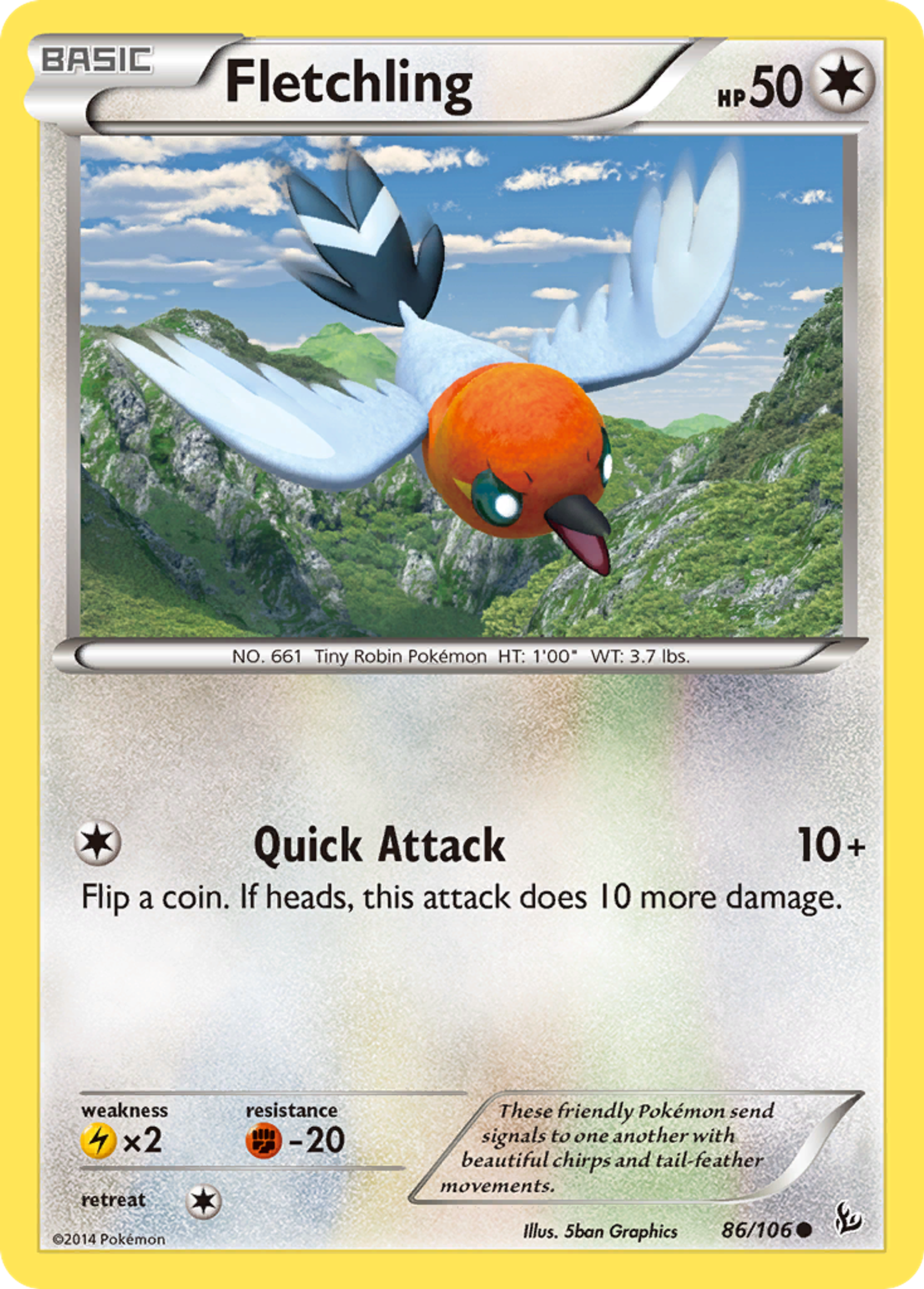 Fletchling — XY - Flashfire — Pokemon