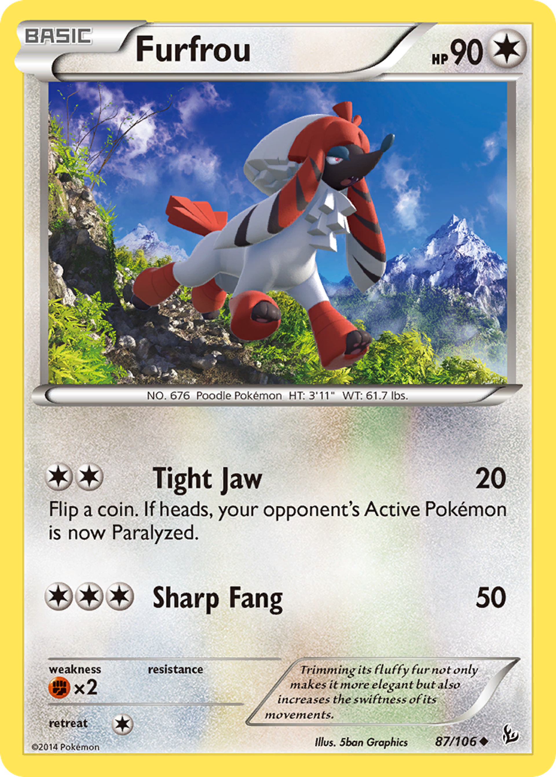 Furfrou — XY - Flashfire — Pokemon