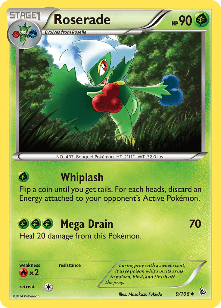 Roserade — XY - Flashfire — Pokemon