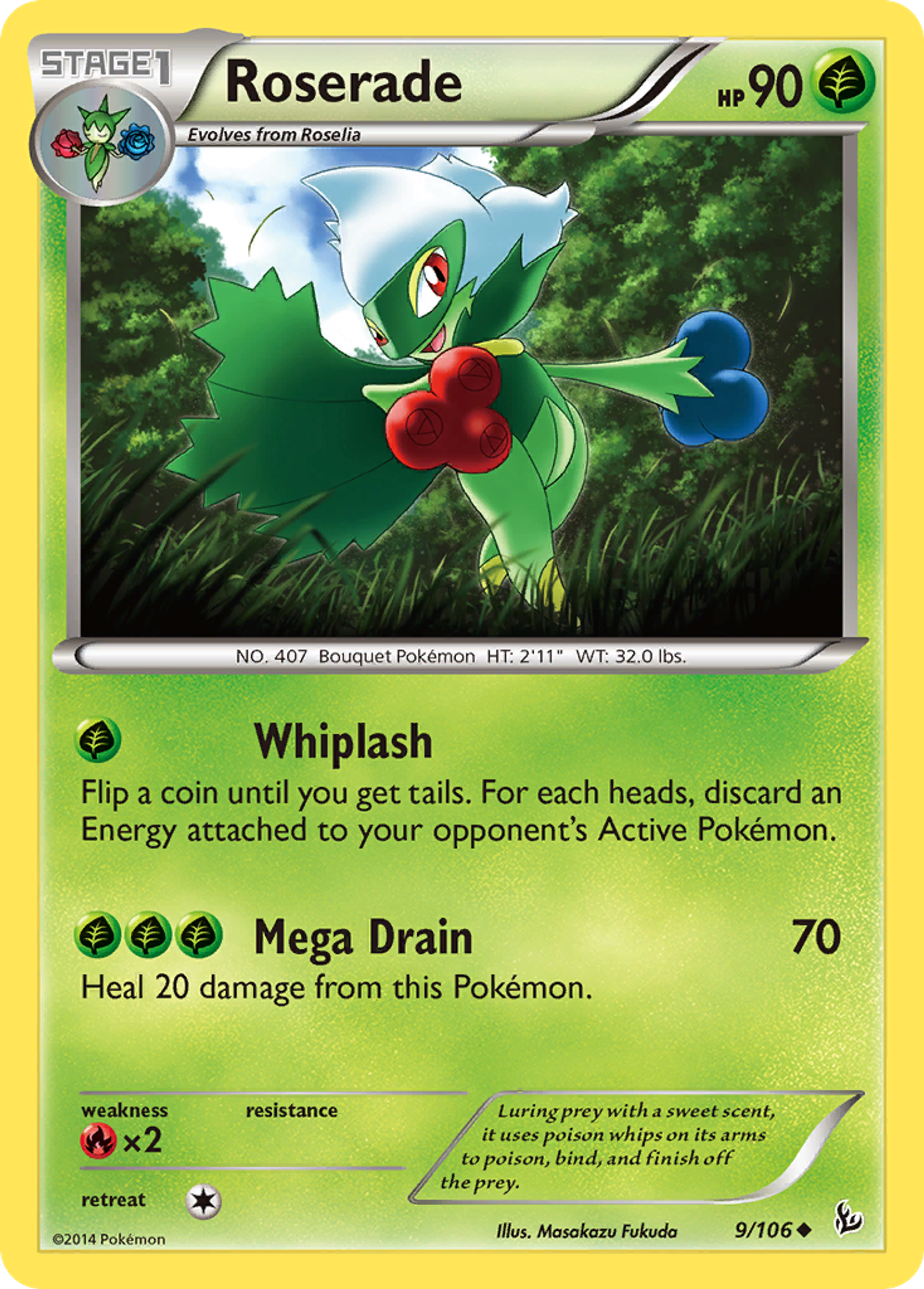 Roserade — XY - Flashfire — Pokemon