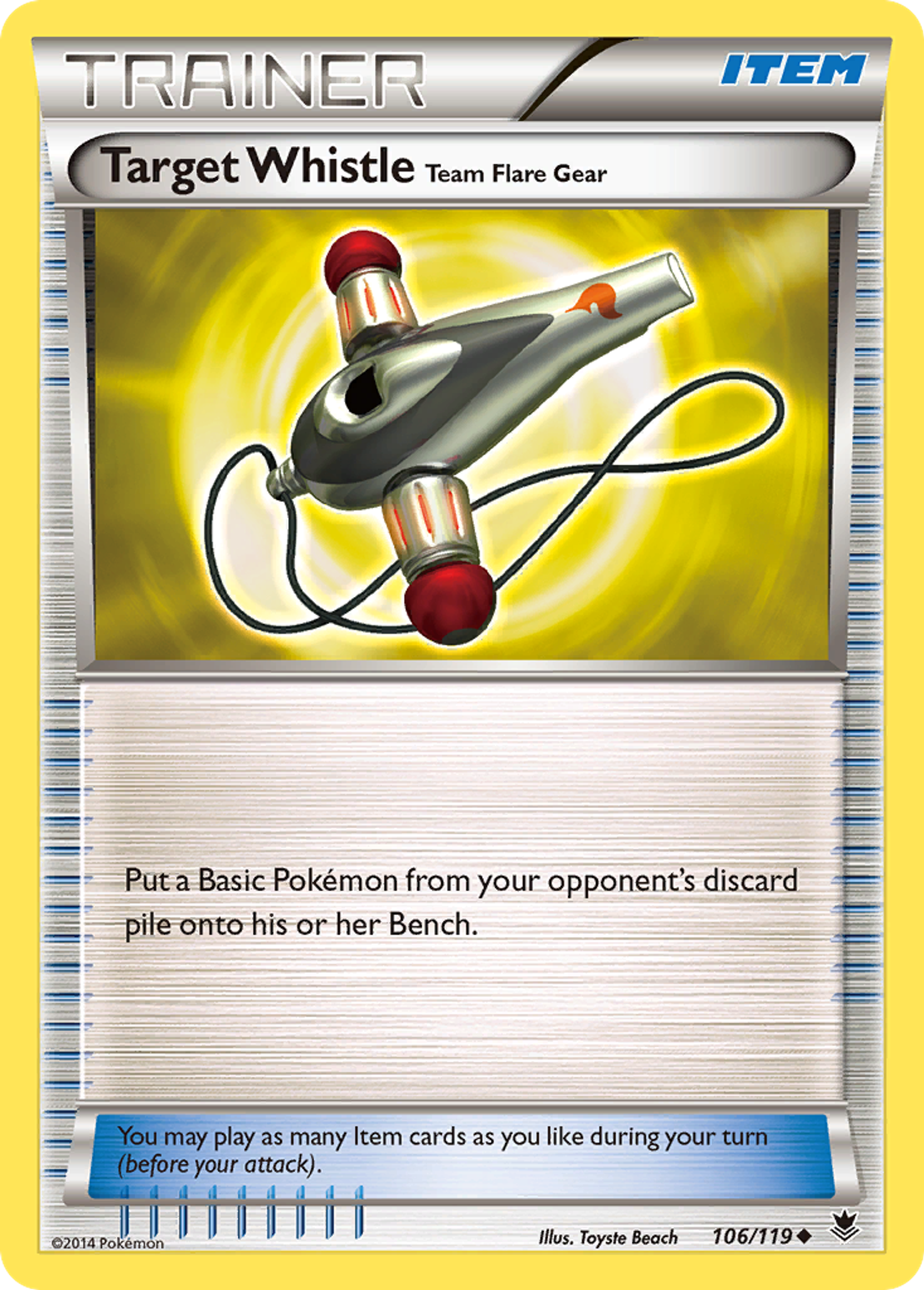 Target Whistle — XY - Phantom Forces — Pokemon