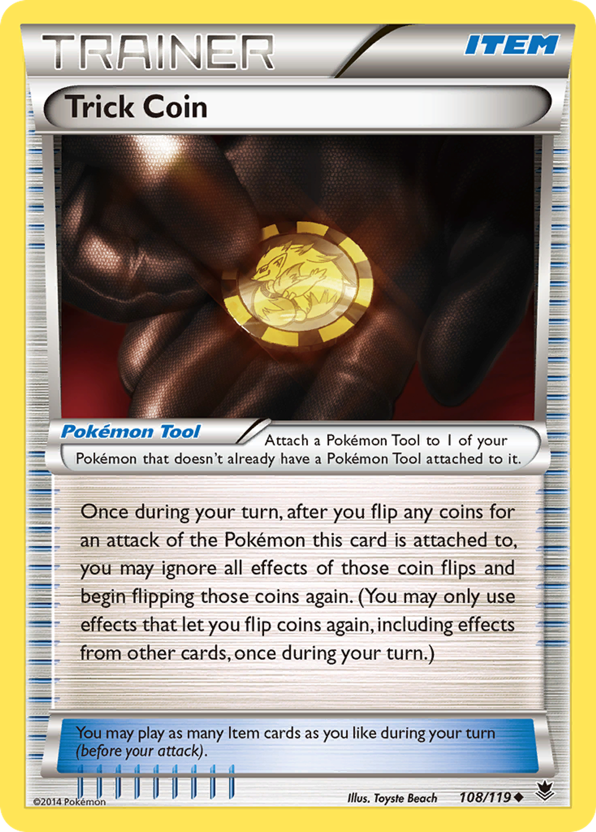 Trick Coin — XY - Phantom Forces — Pokemon