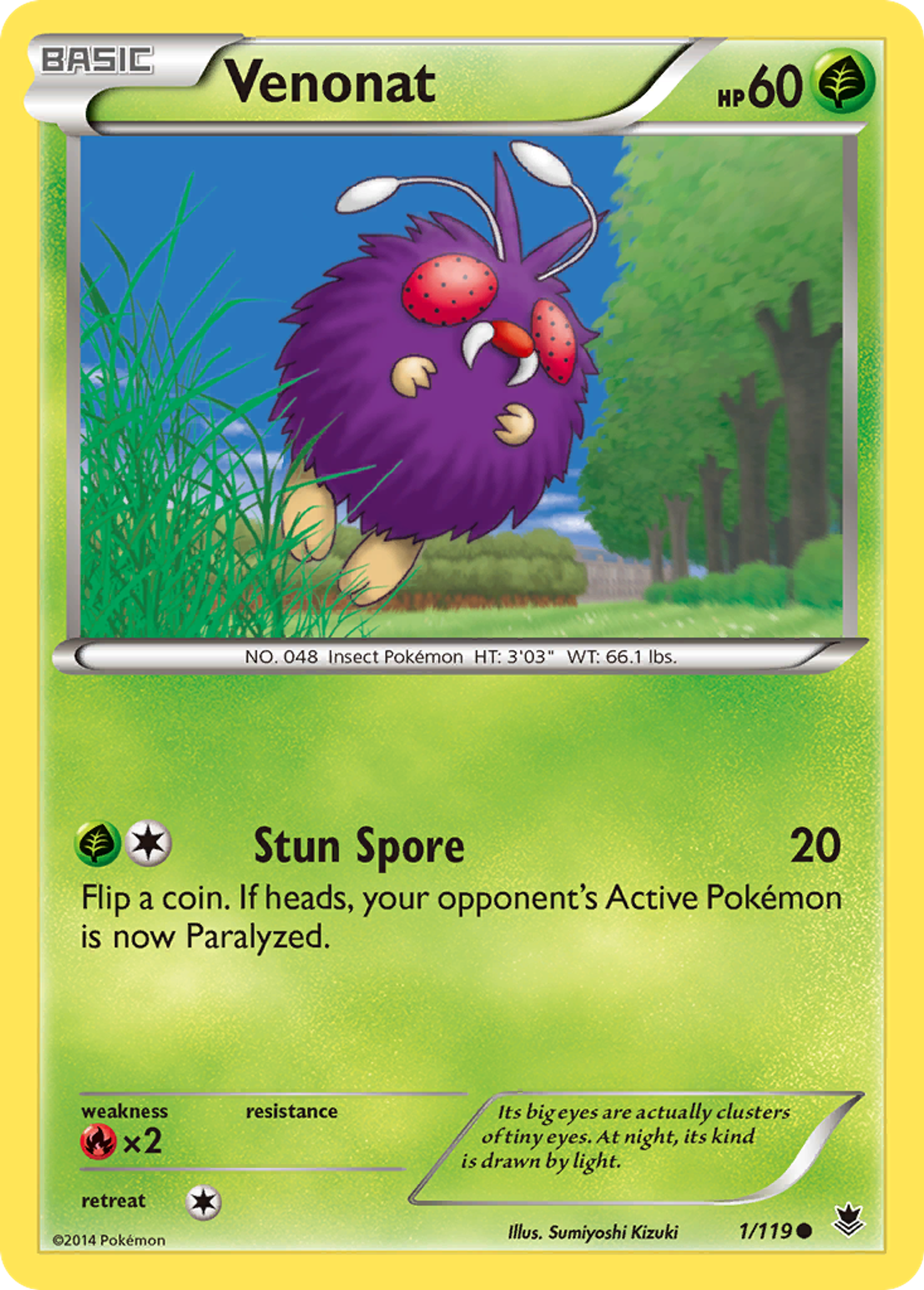 Venonat — XY - Phantom Forces — Pokemon