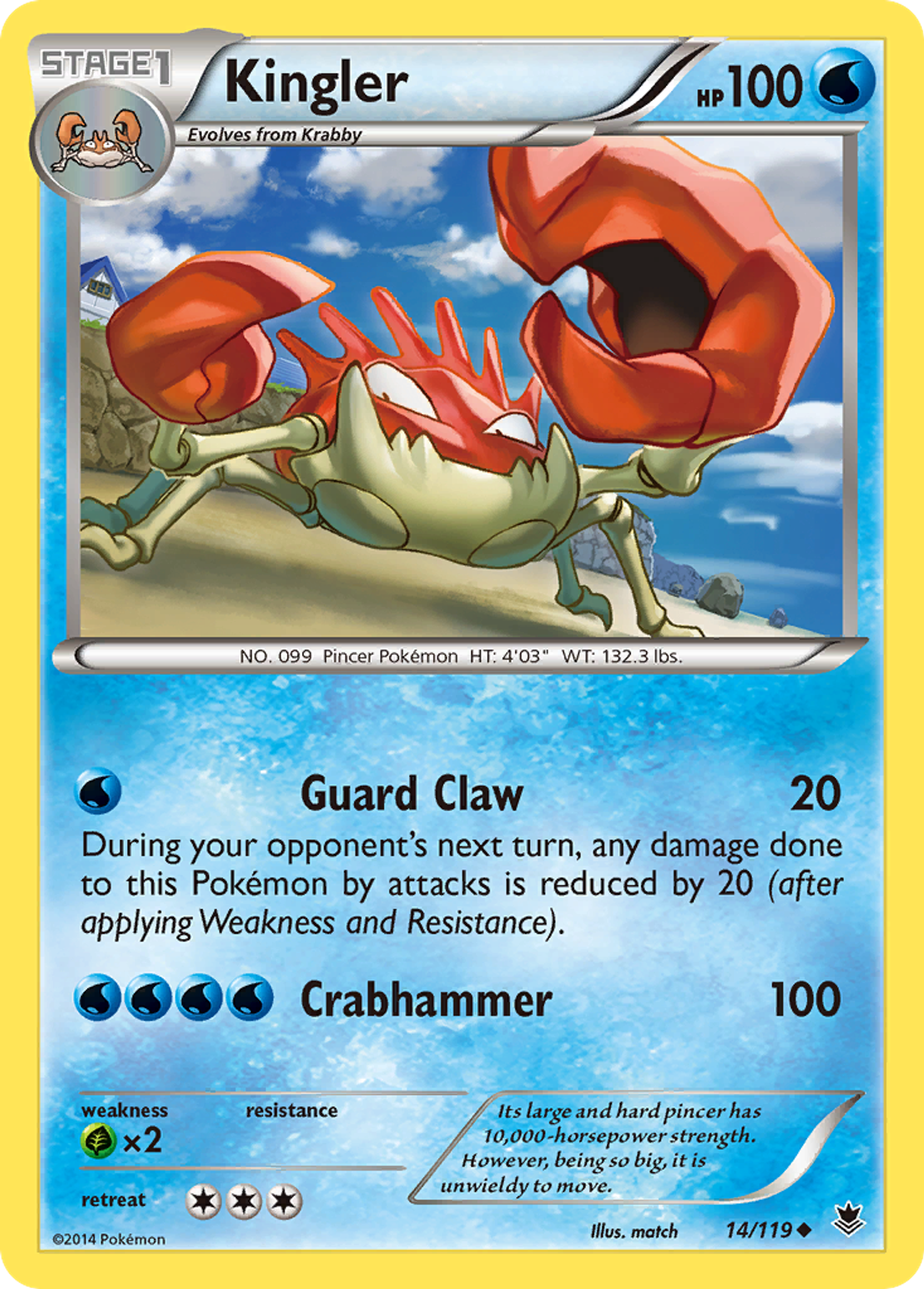 Kingler — XY - Phantom Forces — Pokemon