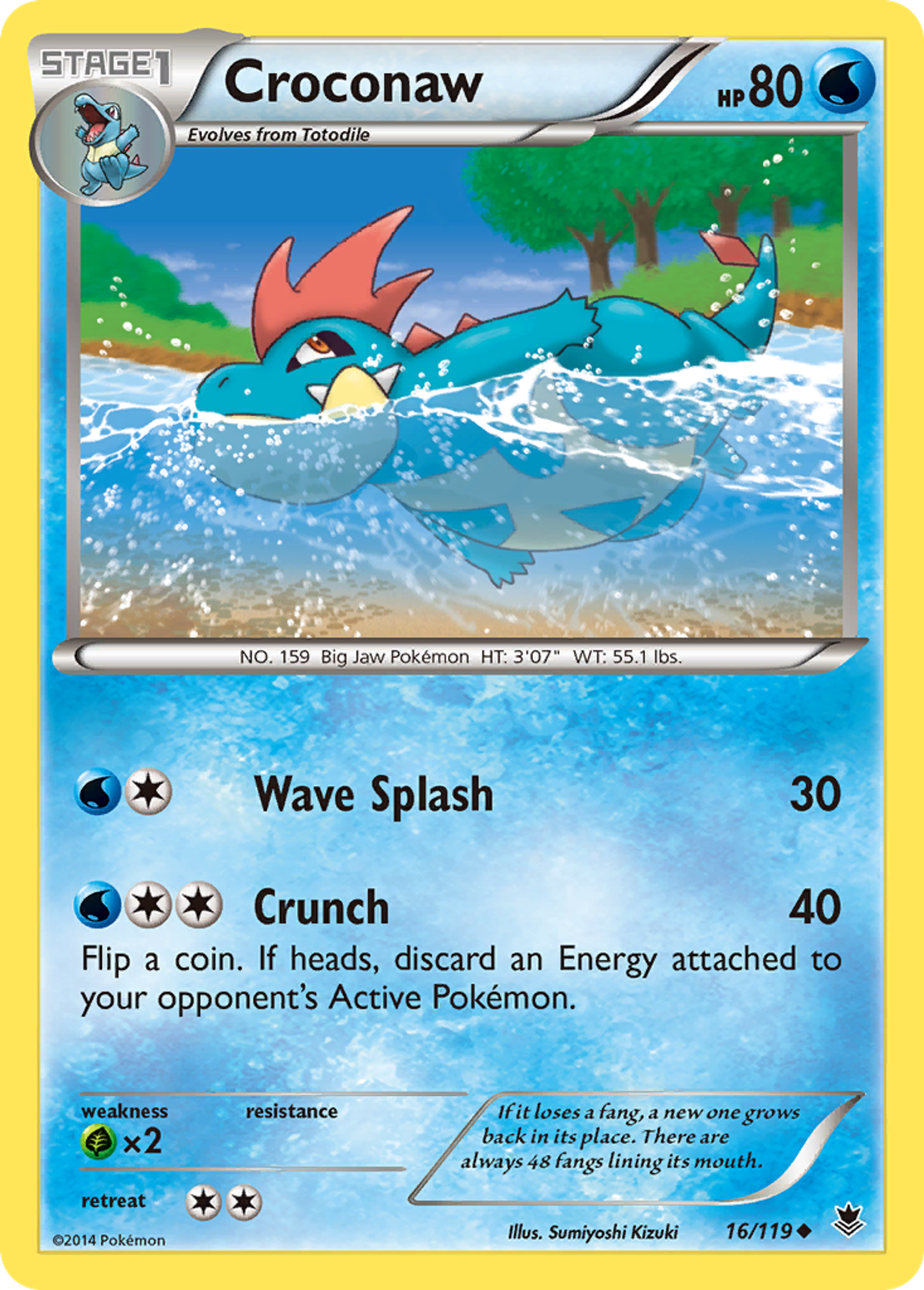 Croconaw — XY - Phantom Forces — Pokemon