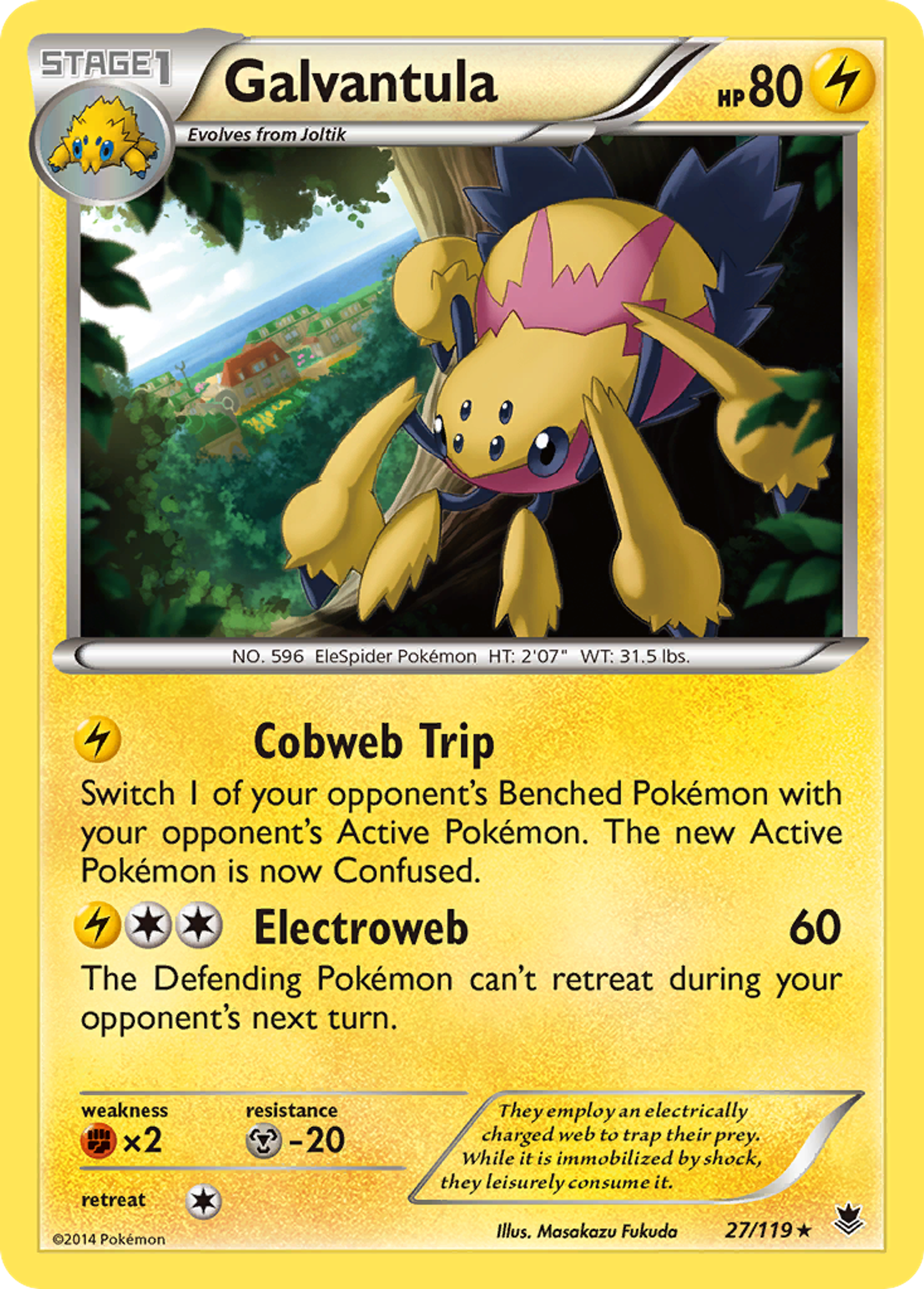 Galvantula — XY - Phantom Forces — Pokemon