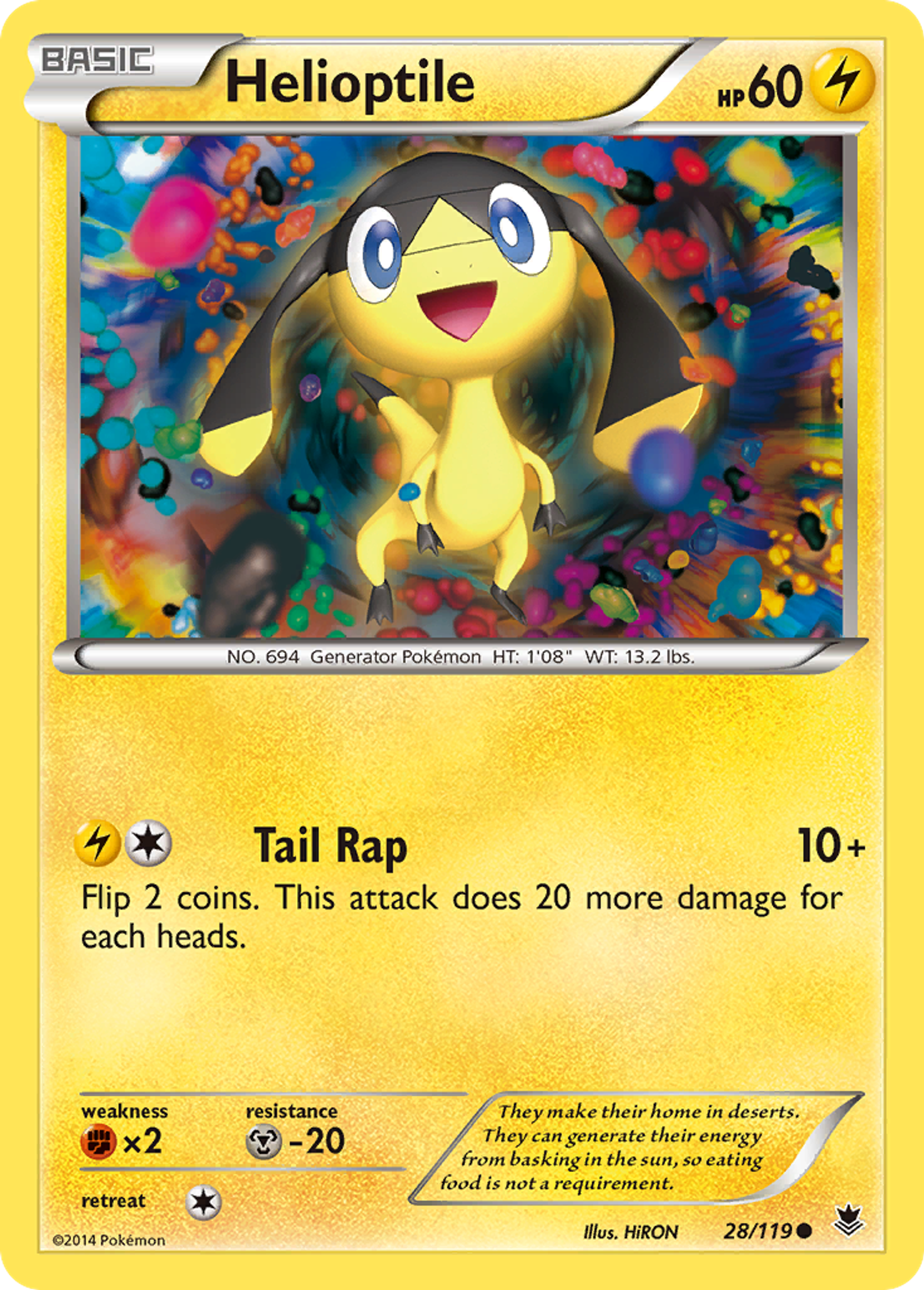 Helioptile — XY - Phantom Forces — Pokemon