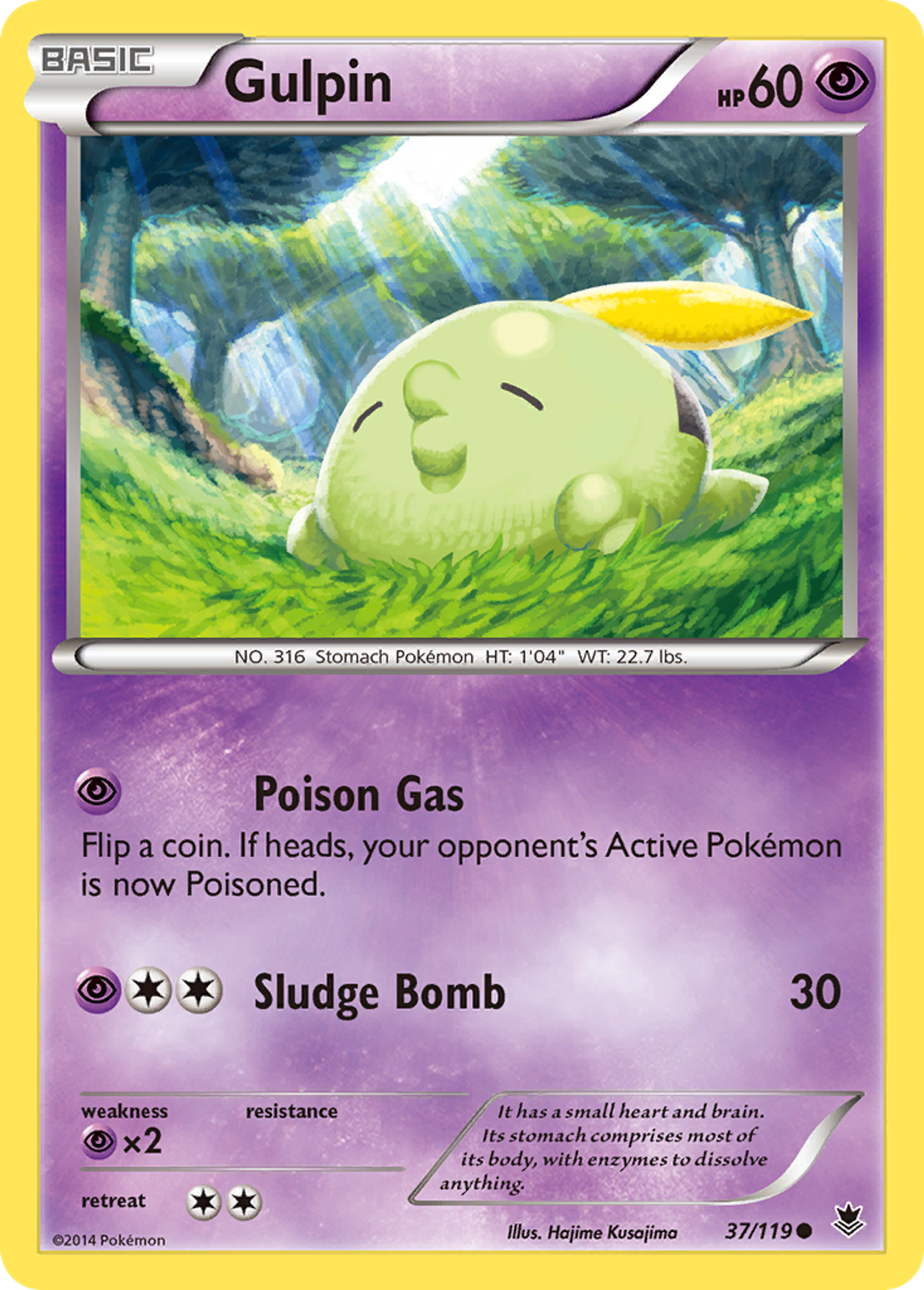 Gulpin — XY - Phantom Forces — Pokemon