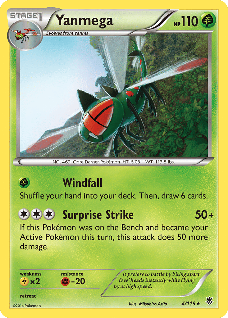 Yanmega — XY - Phantom Forces — Pokemon