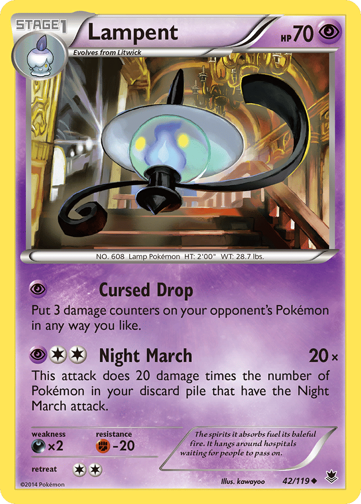 Lampent — XY - Phantom Forces — Pokemon