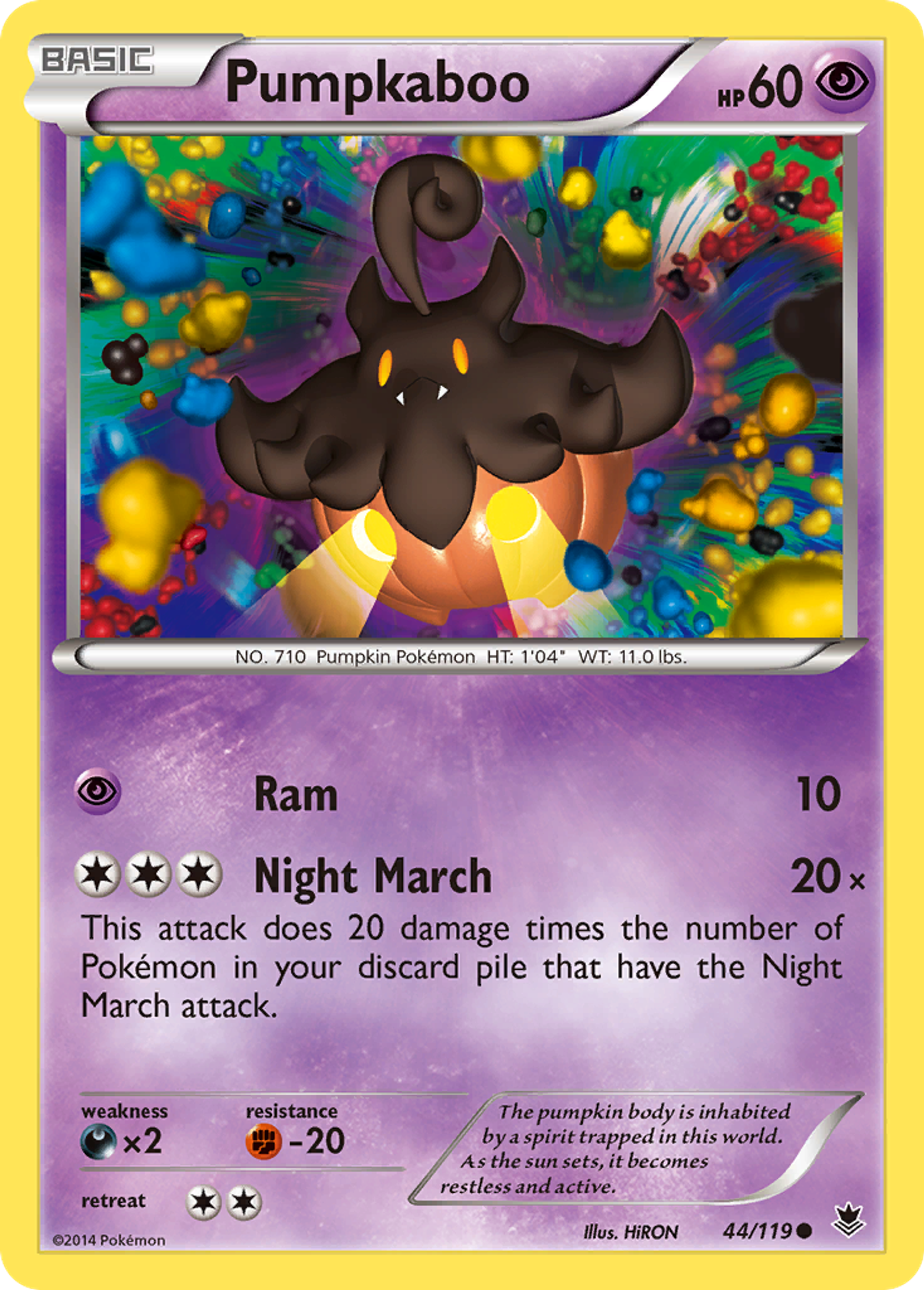 Pumpkaboo — XY - Phantom Forces — Pokemon