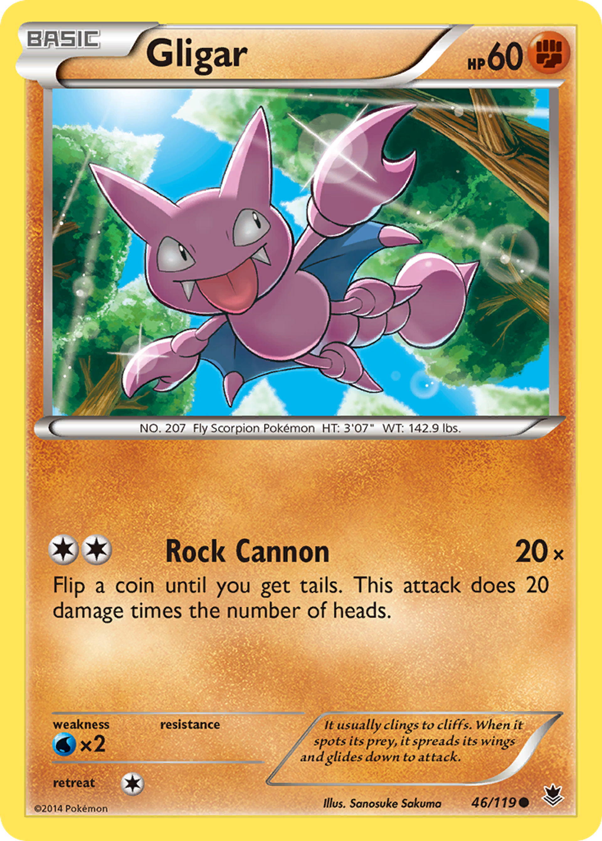Gligar — XY - Phantom Forces — Pokemon