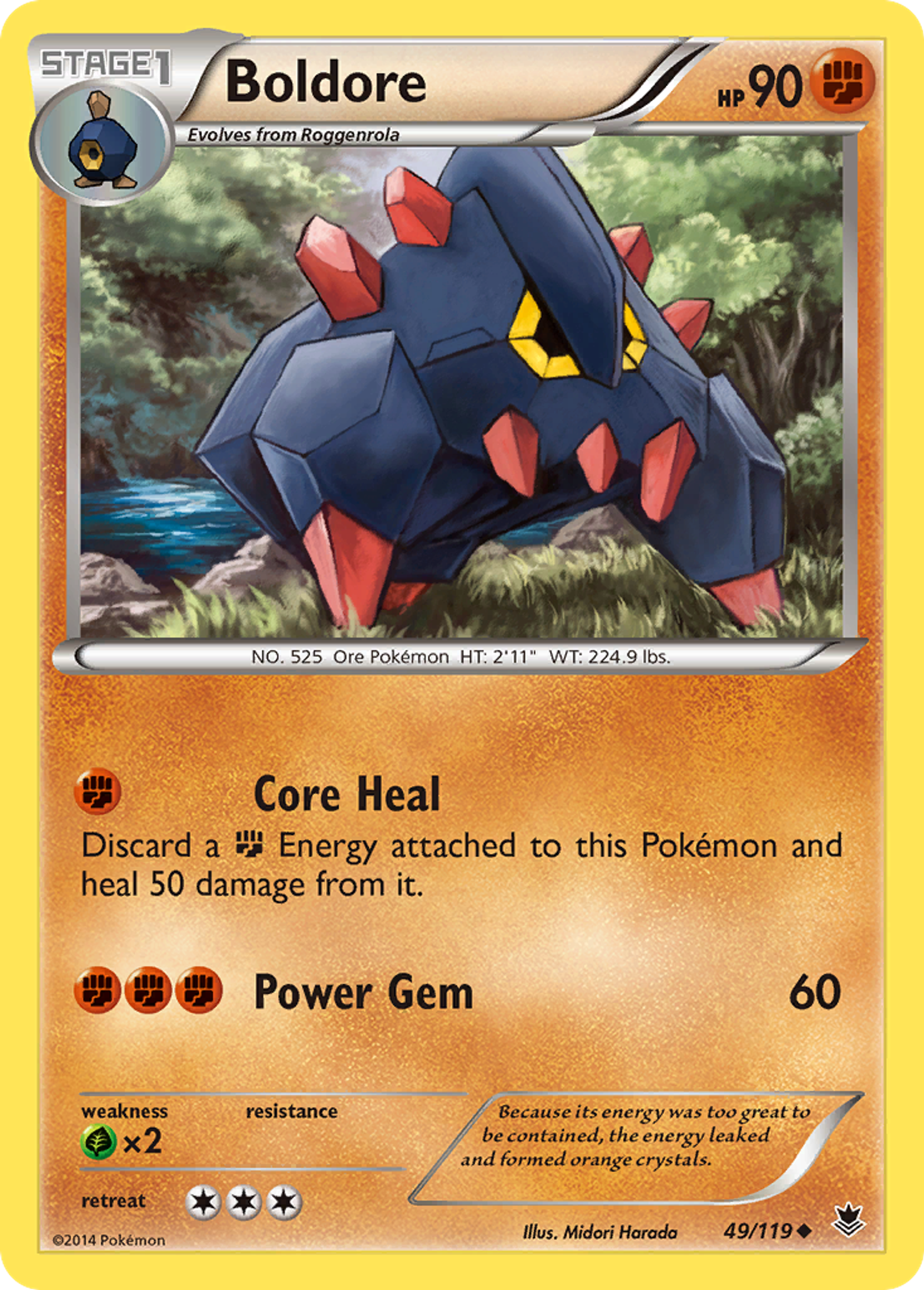 Boldore — XY - Phantom Forces — Pokemon