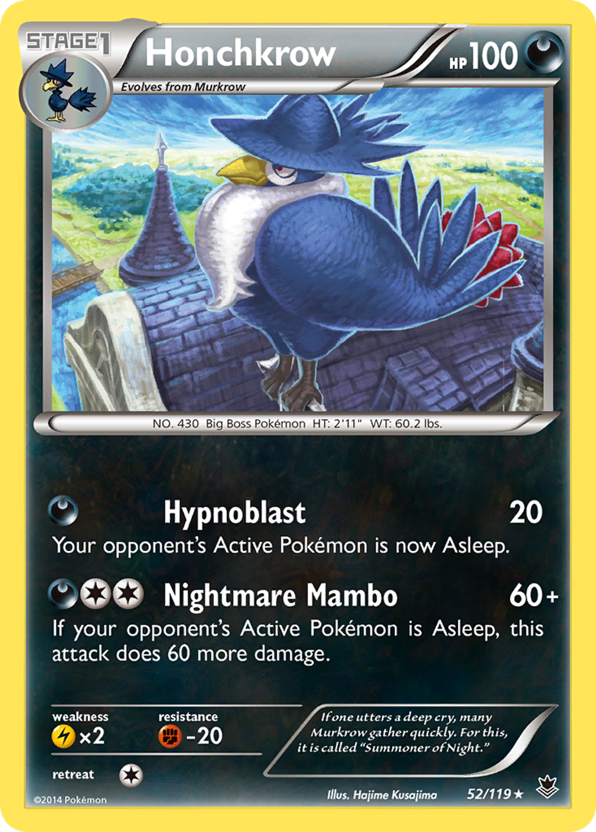 Honchkrow — XY - Phantom Forces — Pokemon