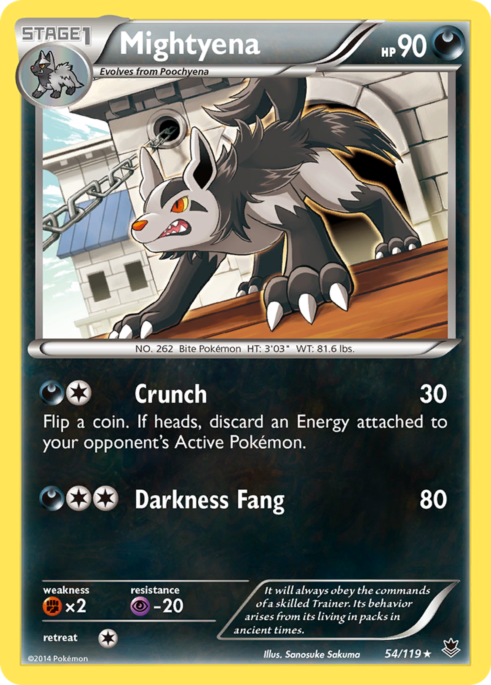 Mightyena — XY - Phantom Forces — Pokemon