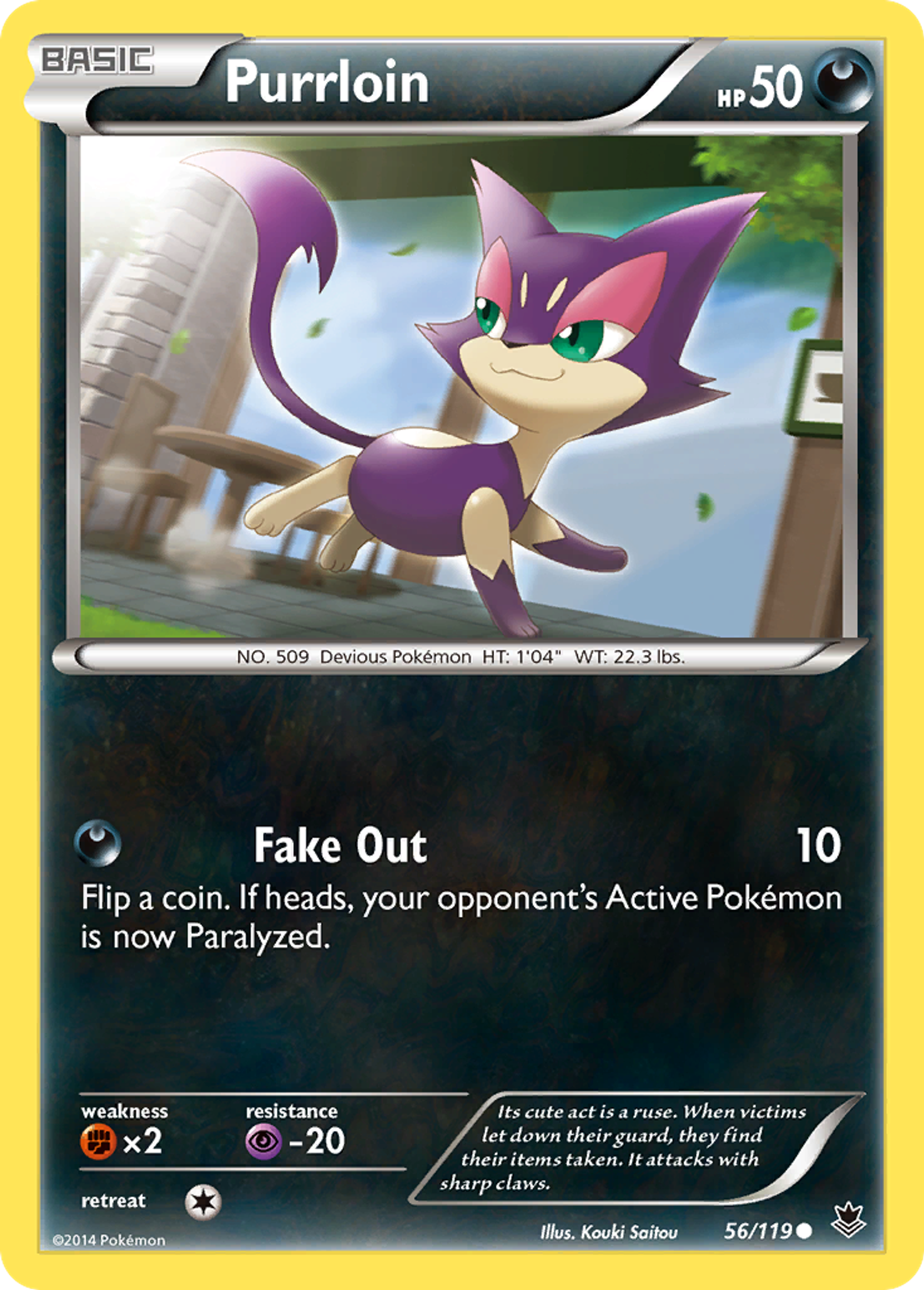 Purrloin — XY - Phantom Forces — Pokemon