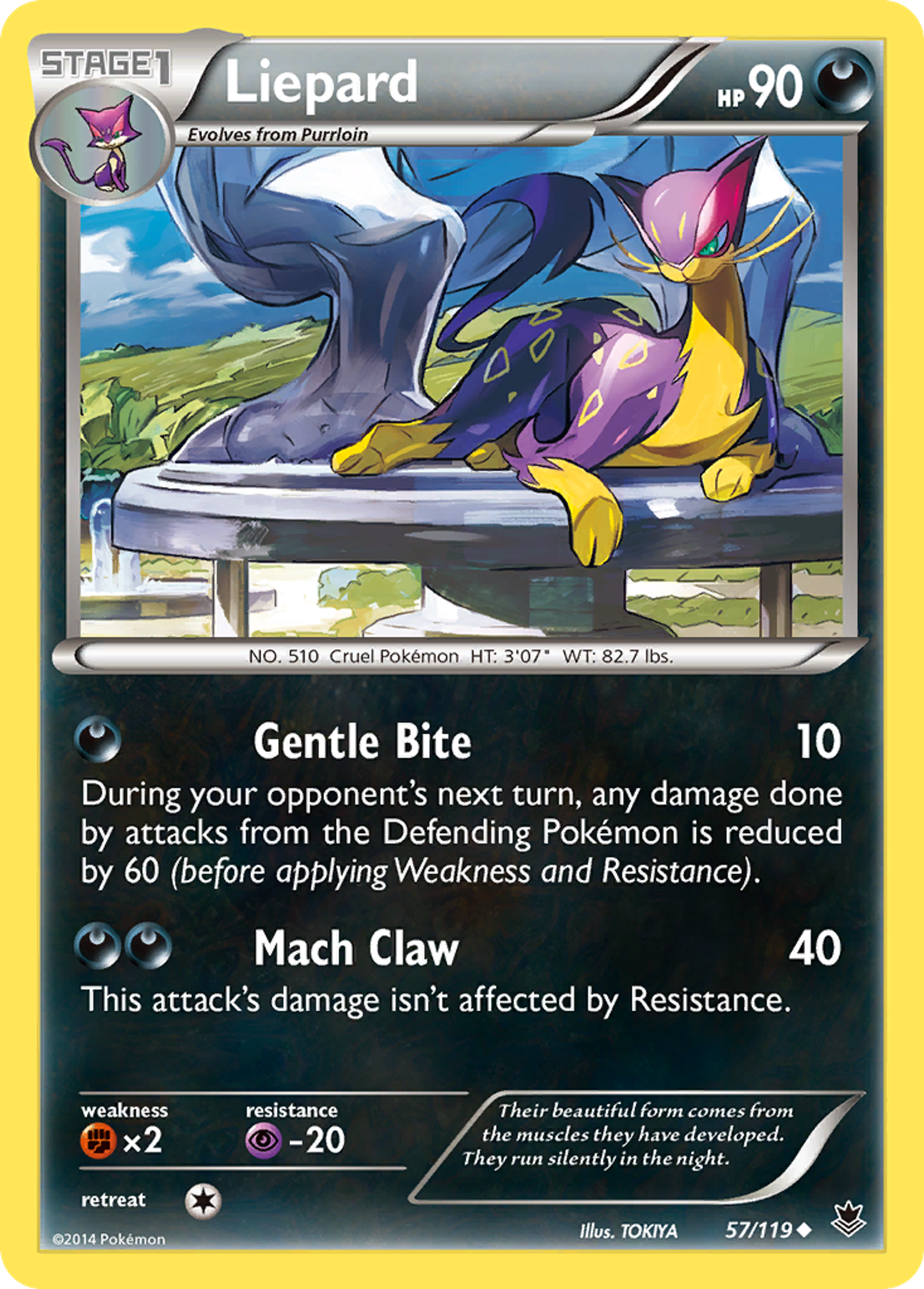 Liepard — XY - Phantom Forces — Pokemon