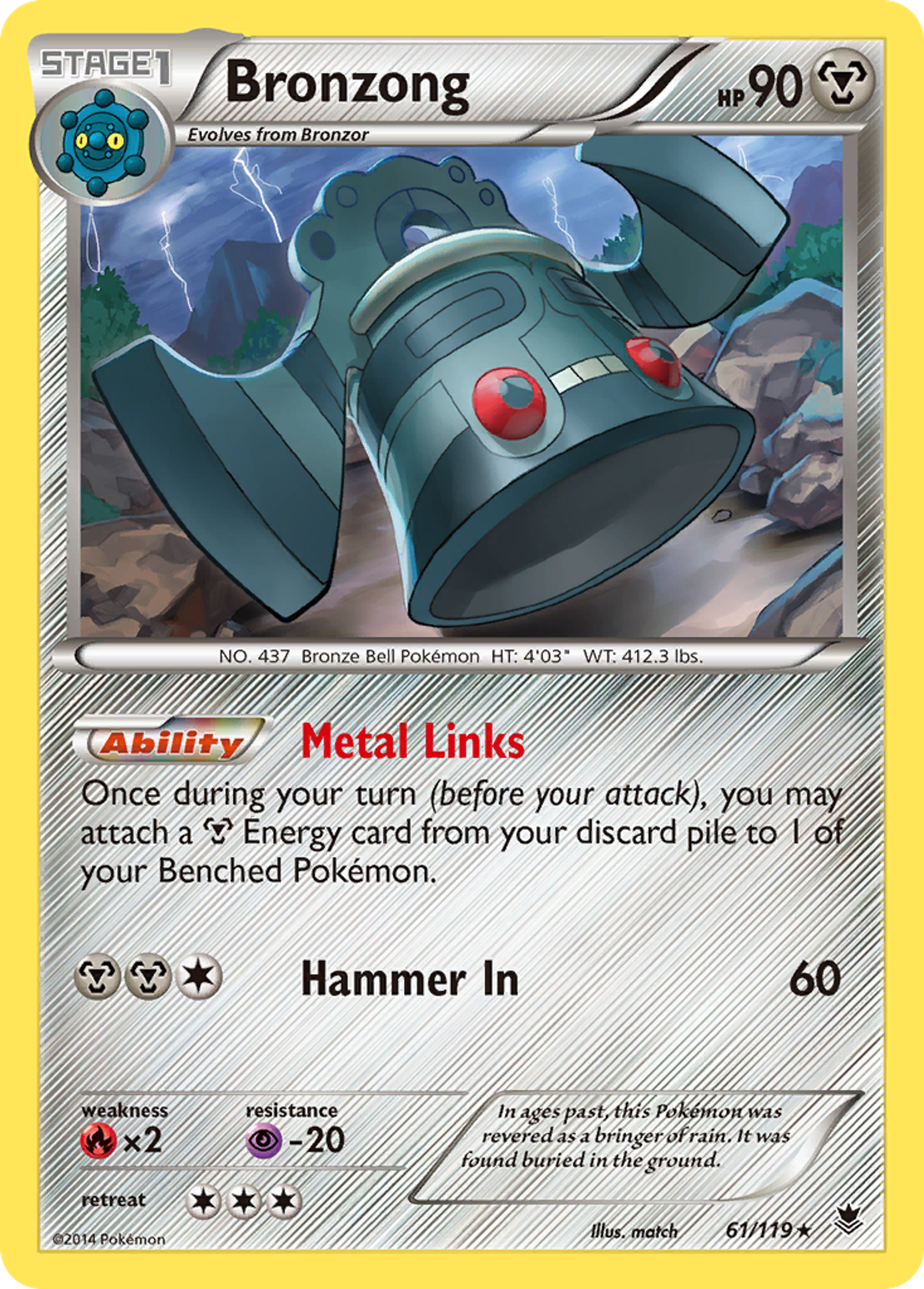 Bronzong — XY - Phantom Forces — Pokemon