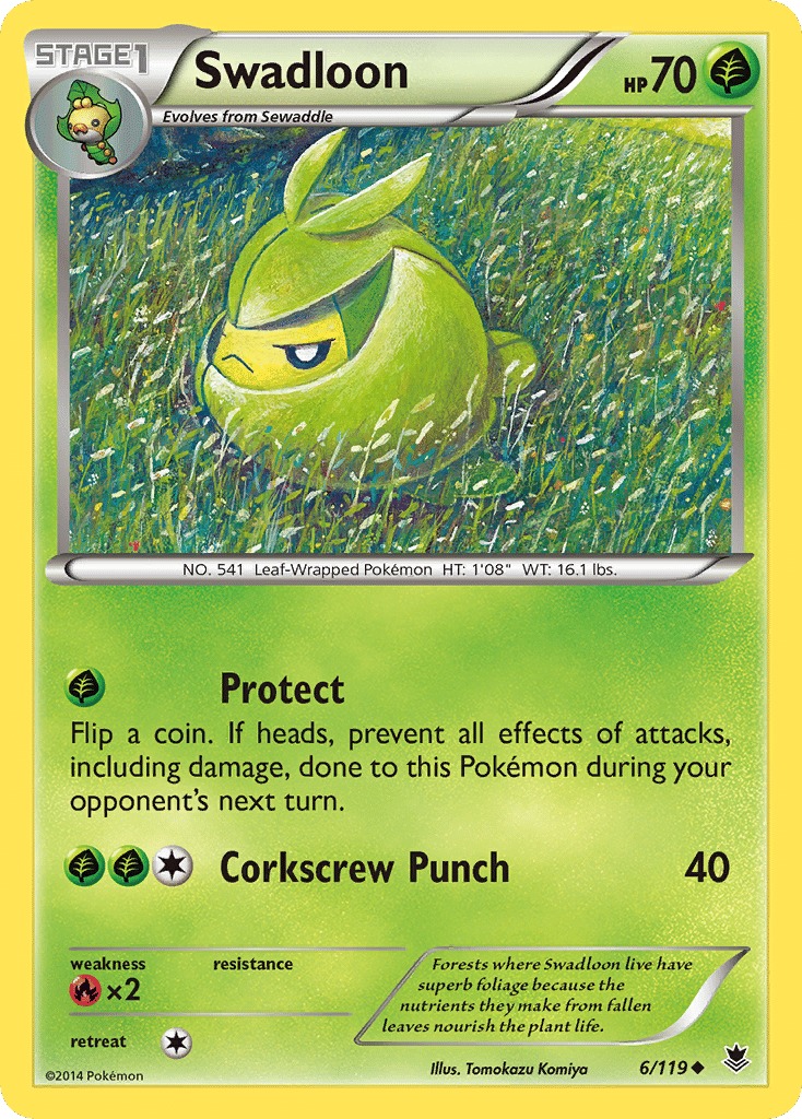 Swadloon — XY - Phantom Forces — Pokemon