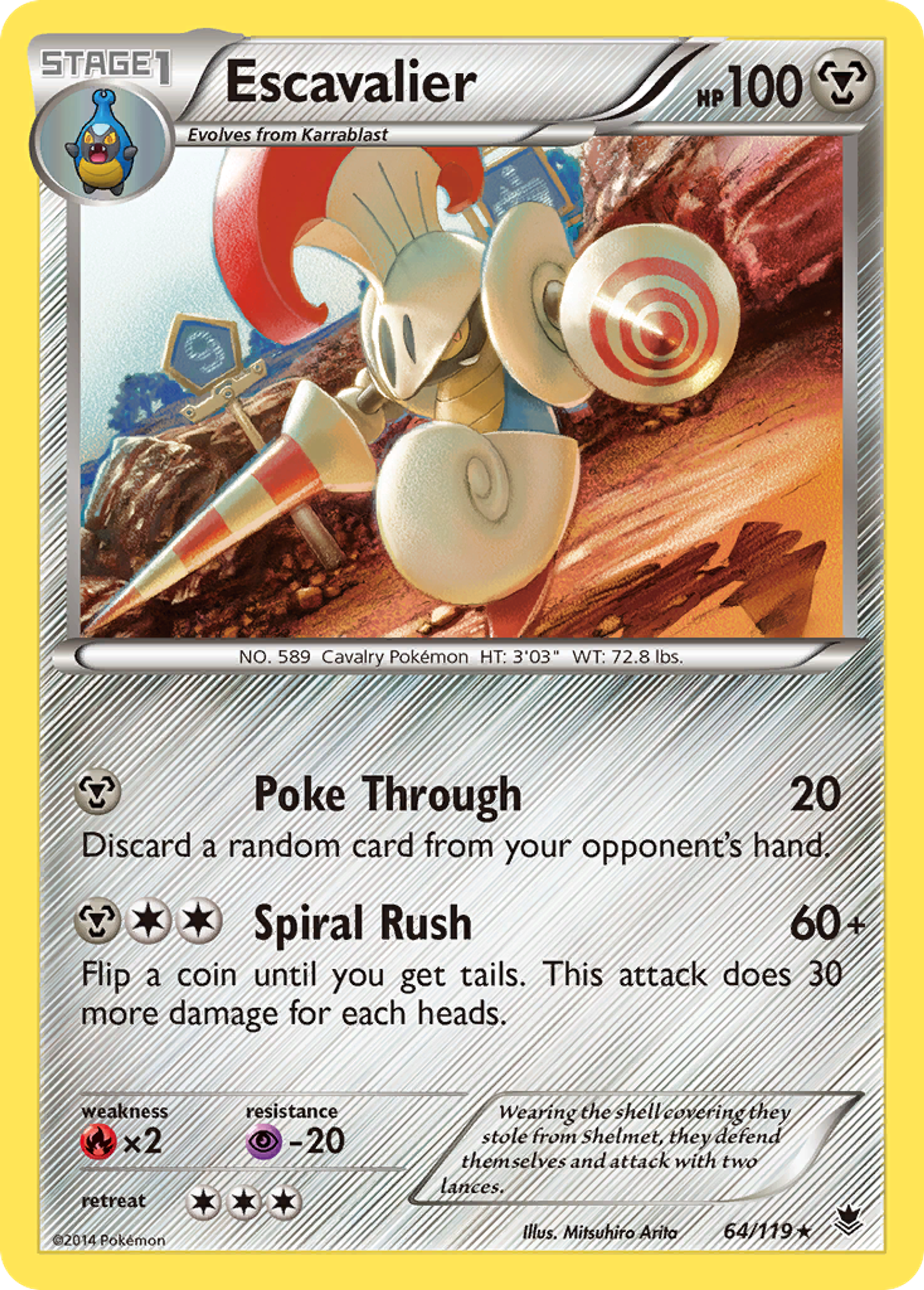 Escavalier — XY - Phantom Forces — Pokemon