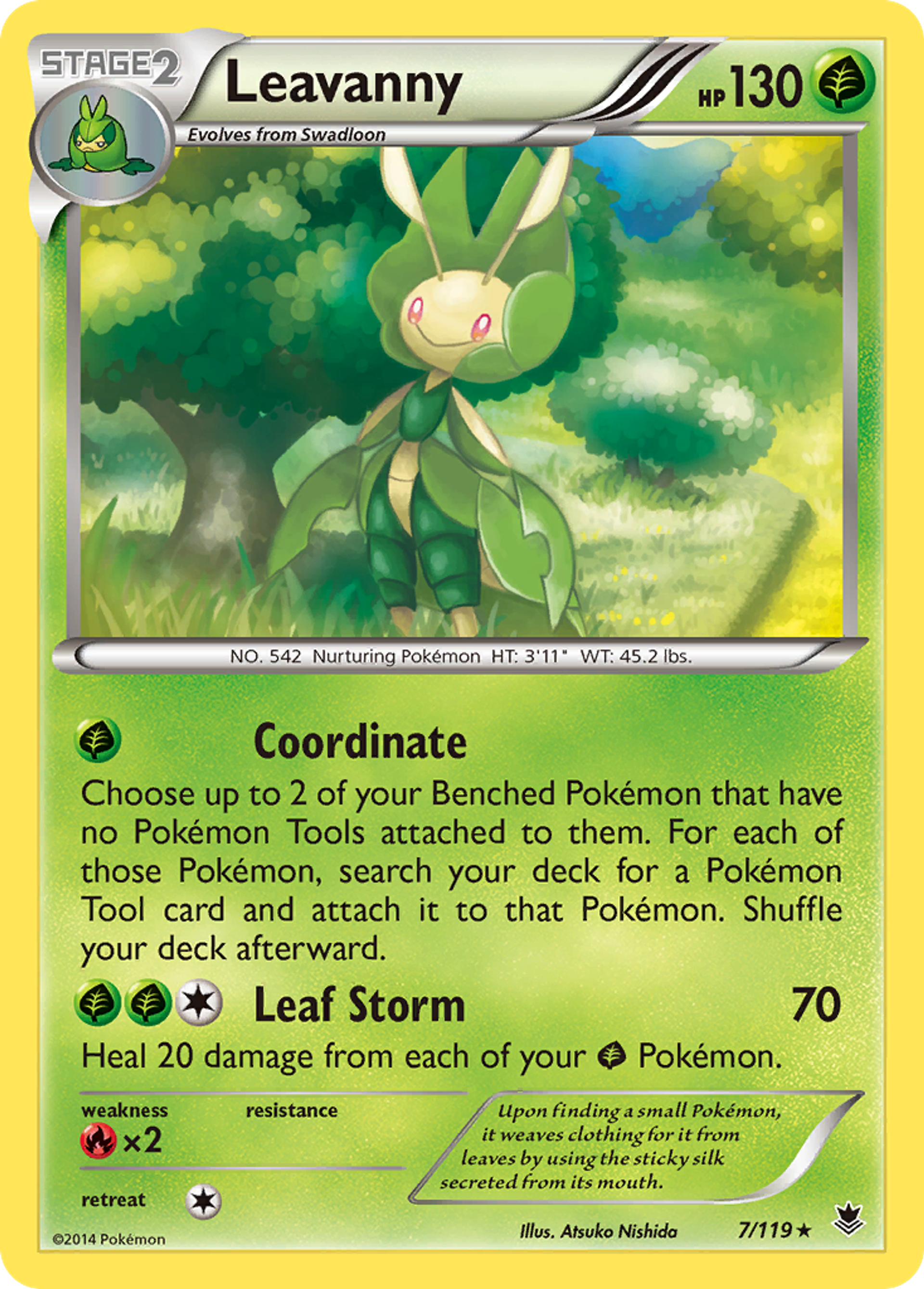 Leavanny — XY - Phantom Forces — Pokemon