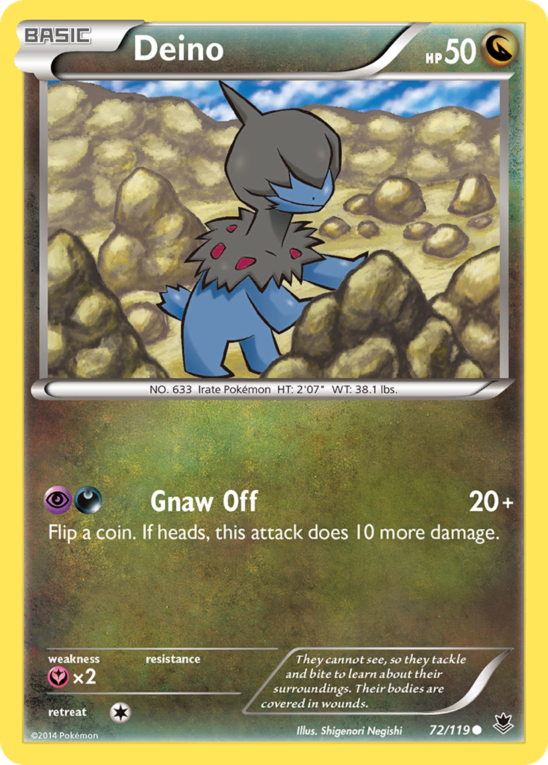 Deino — XY - Phantom Forces — Pokemon